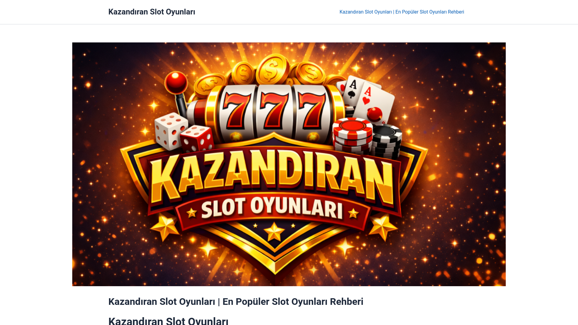 website screenshot of https://kazandiranslotoyun.com/