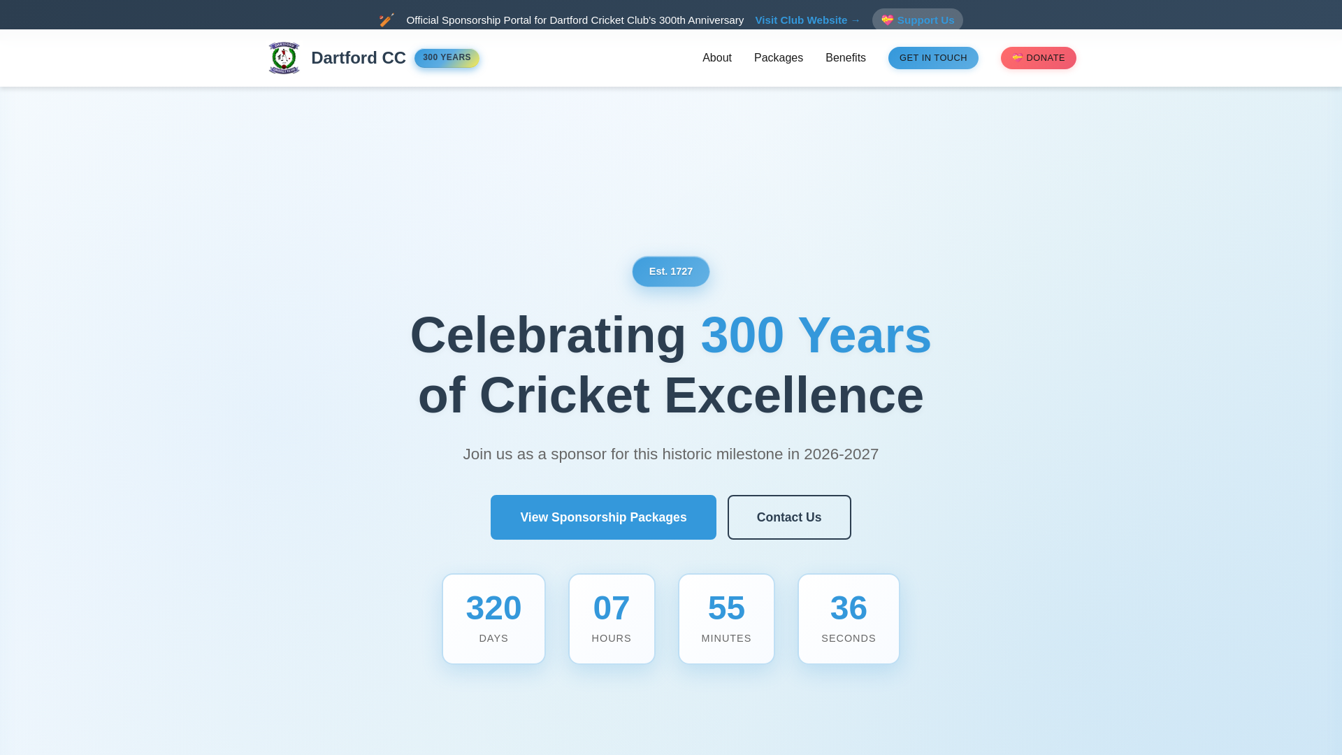 website screenshot of https://dcc-sponsorship.co.uk/