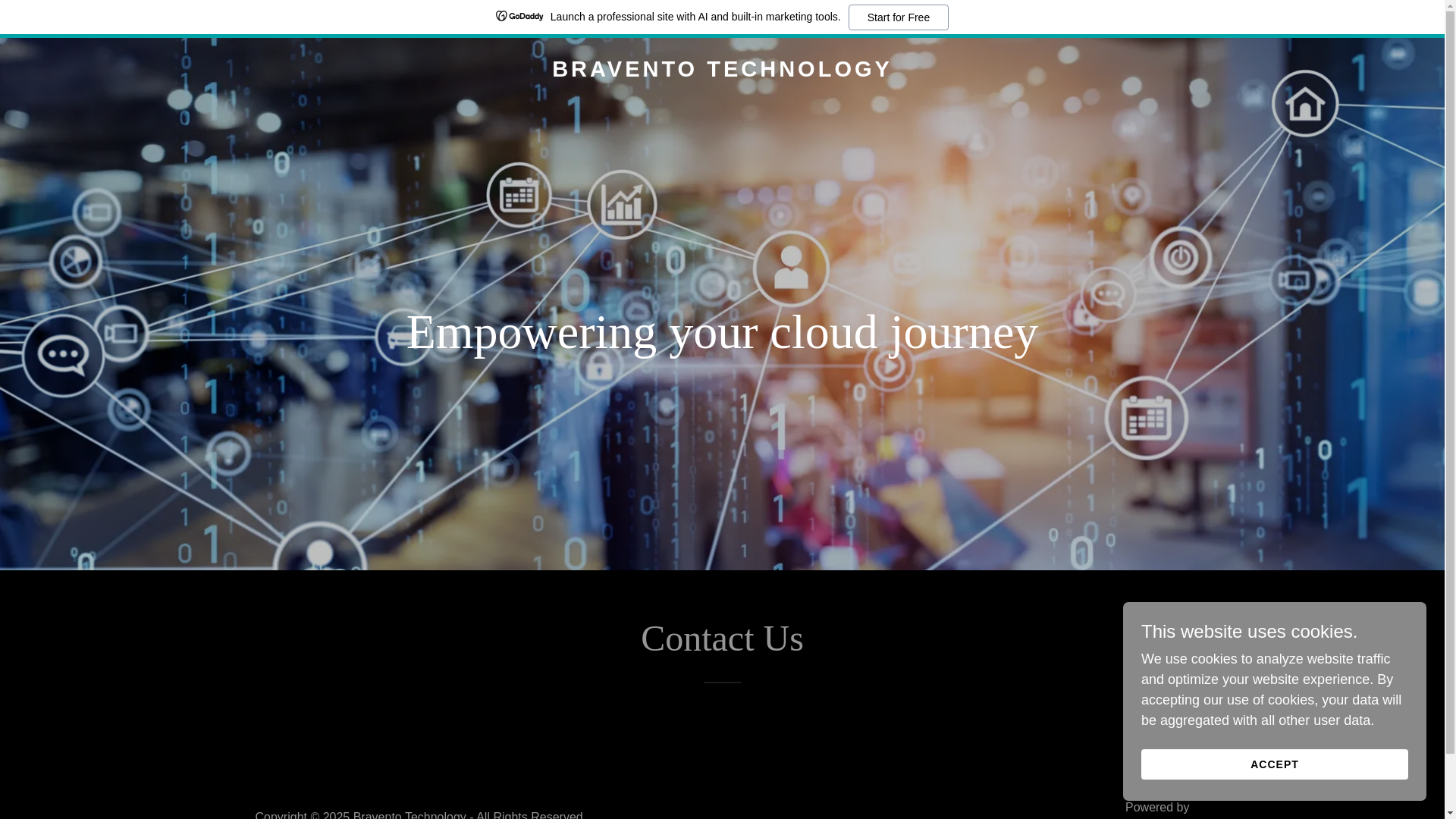 website screenshot of https://braventotechnology.com/
