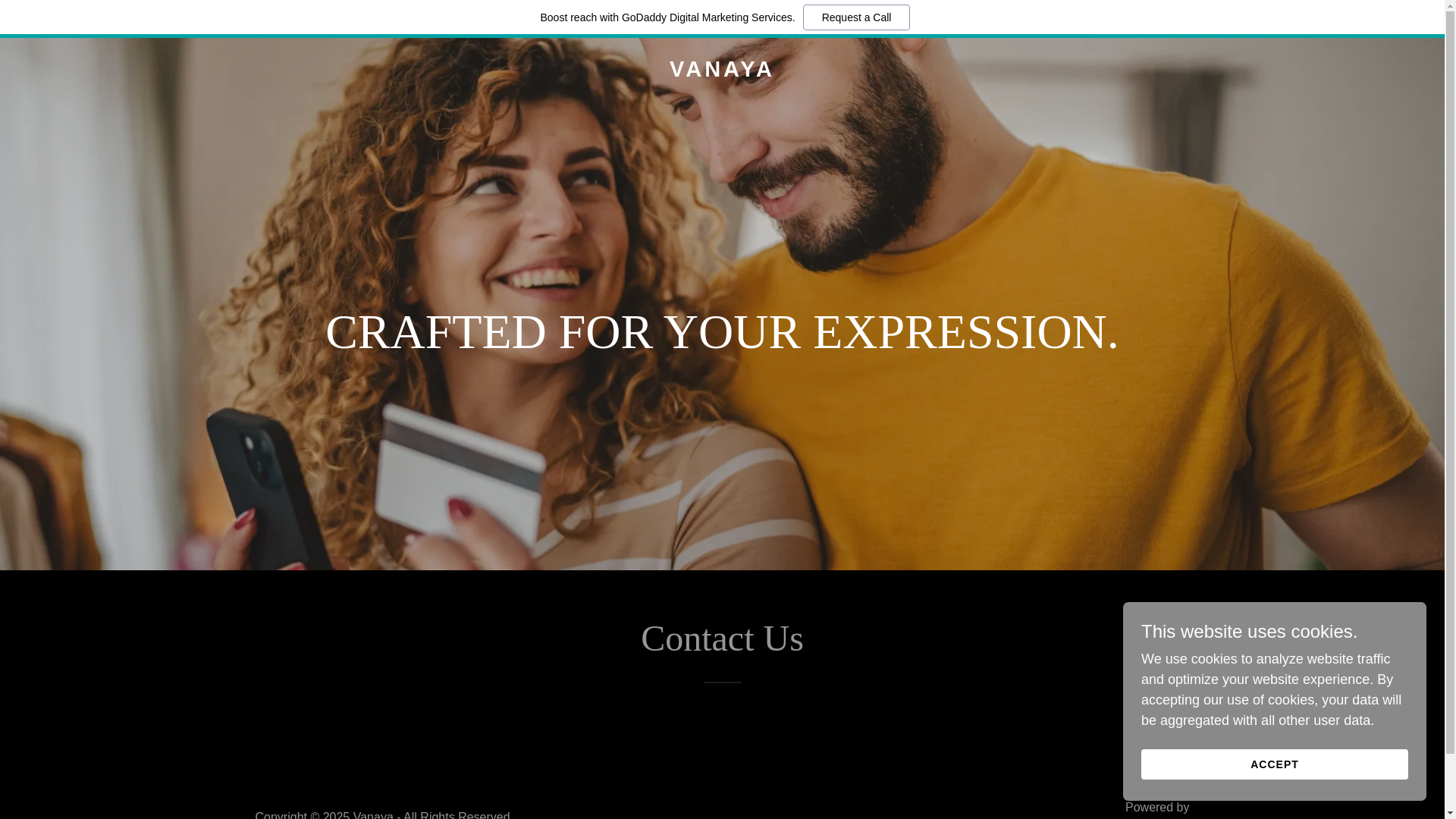 website screenshot of https://vanaya.co.in/