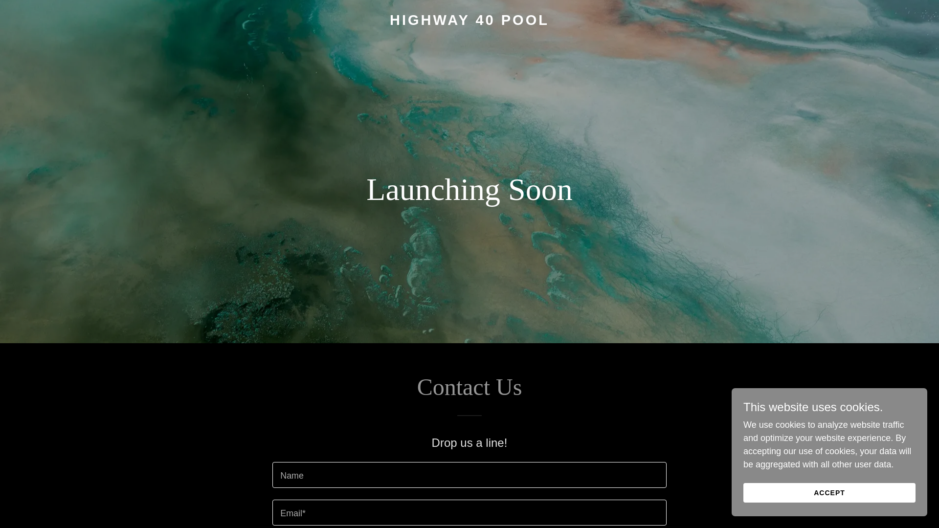 website screenshot of https://highway40pool.com/