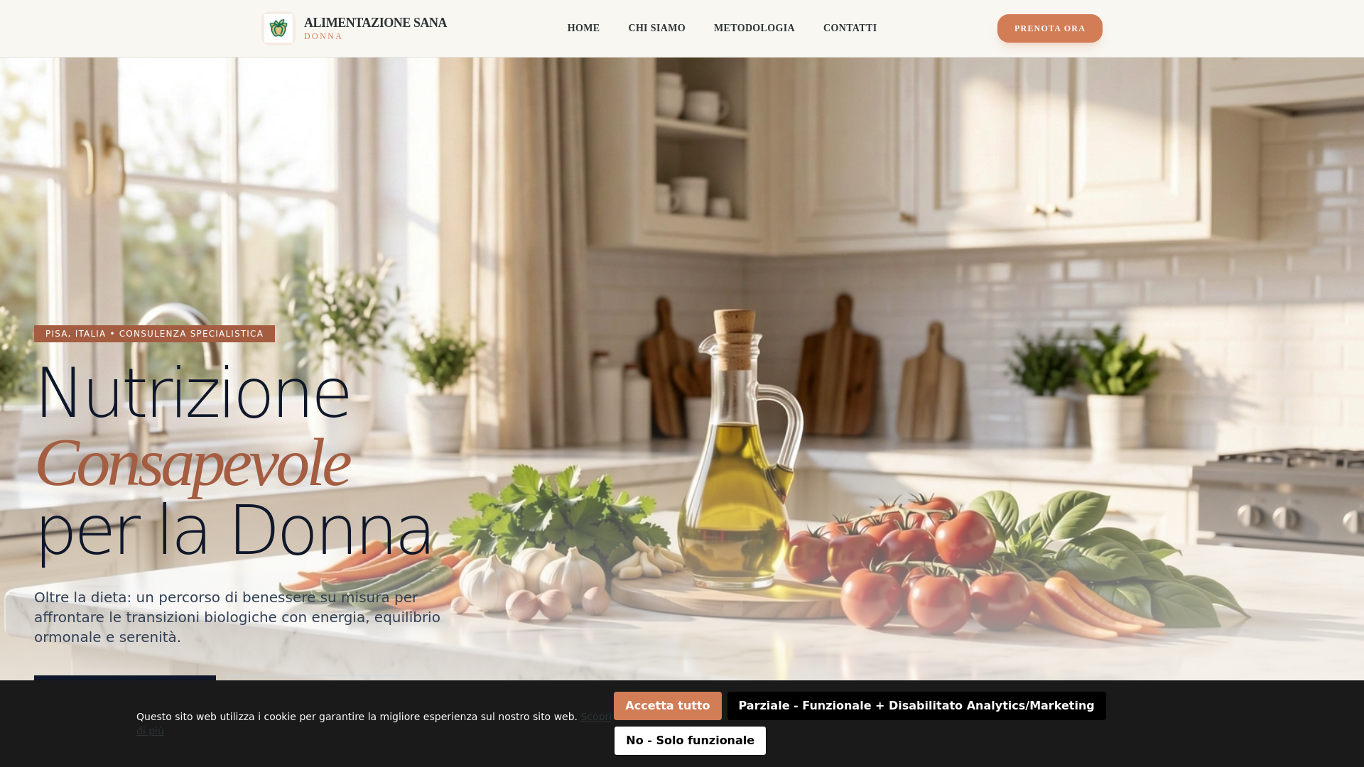 website screenshot of https://alimentazionesanadon.info