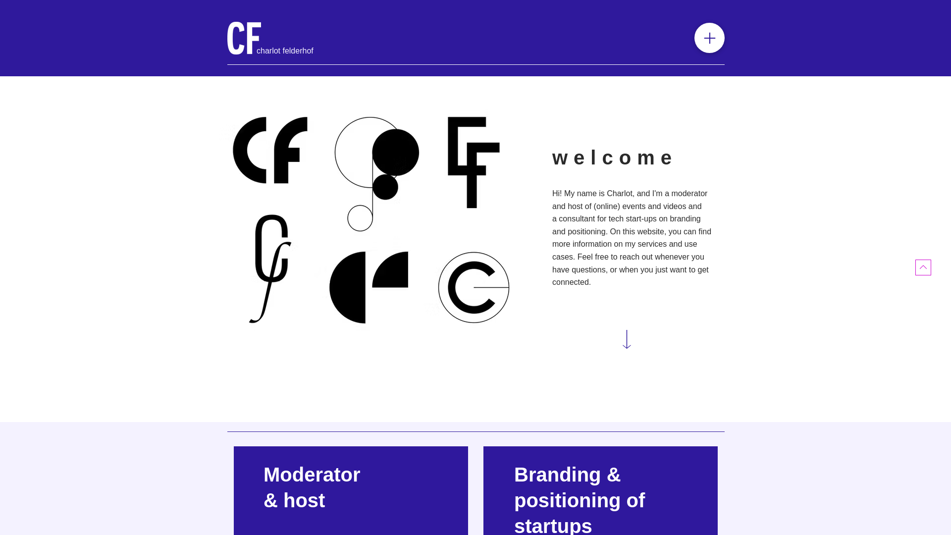 website screenshot of https://charlotfelderhof.de/