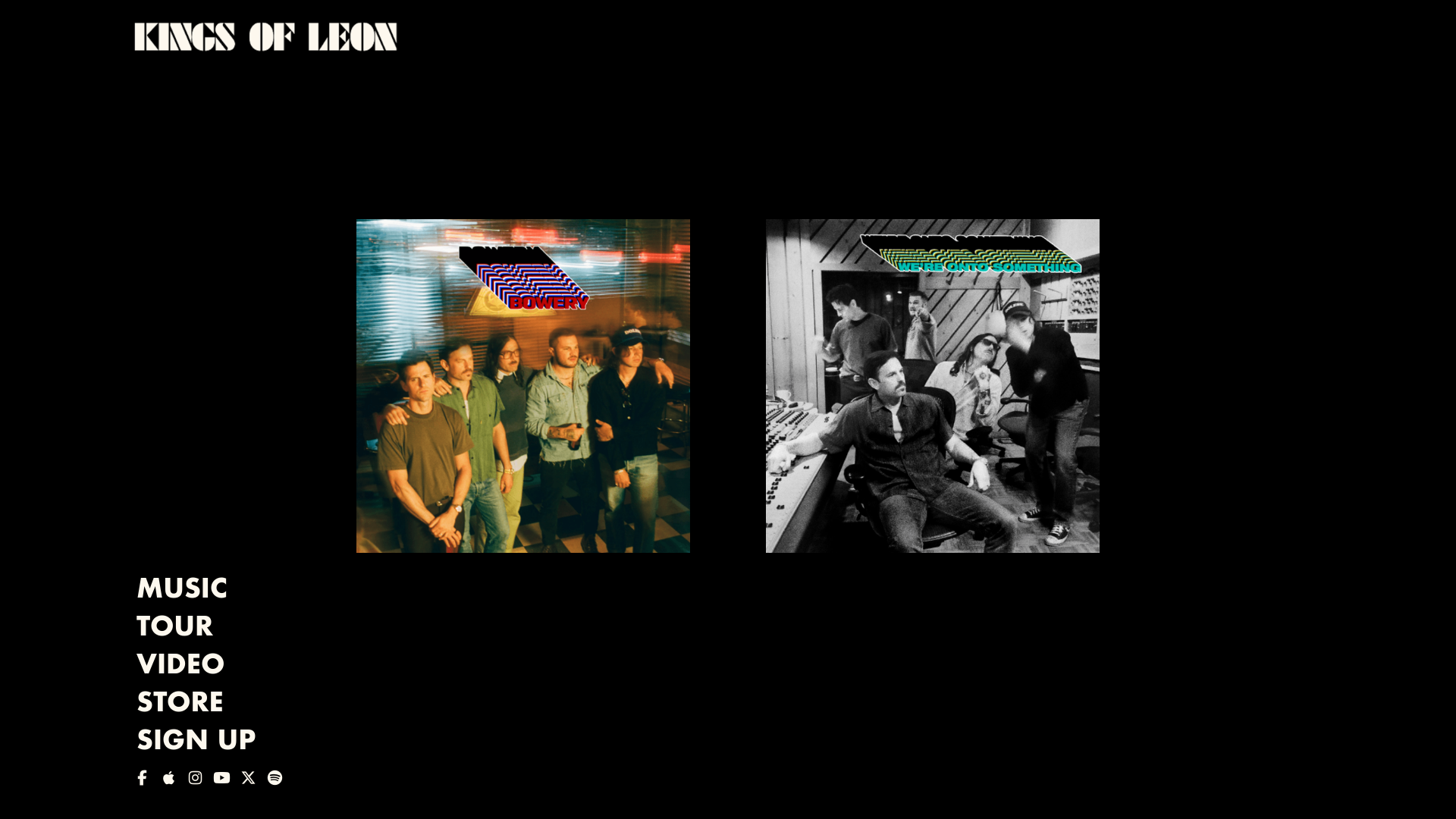 website screenshot of https://kingsofleon-com.pages.dev/