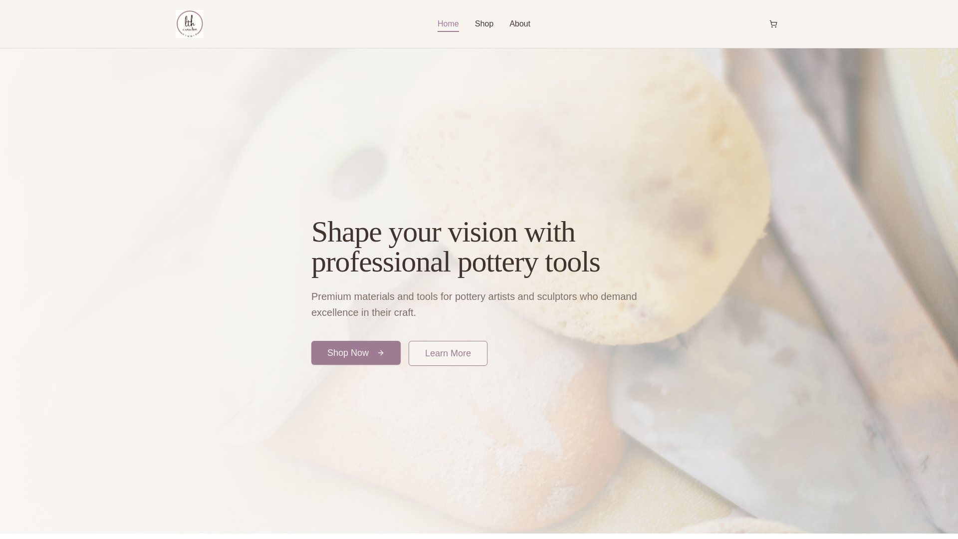 website screenshot of https://lthcreativestudio.be/