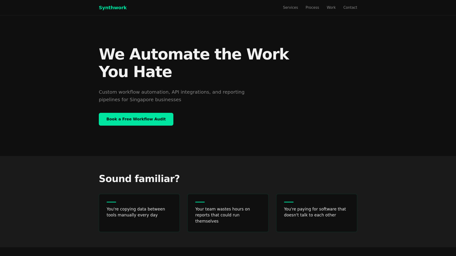 website screenshot of https://synthwork.app/