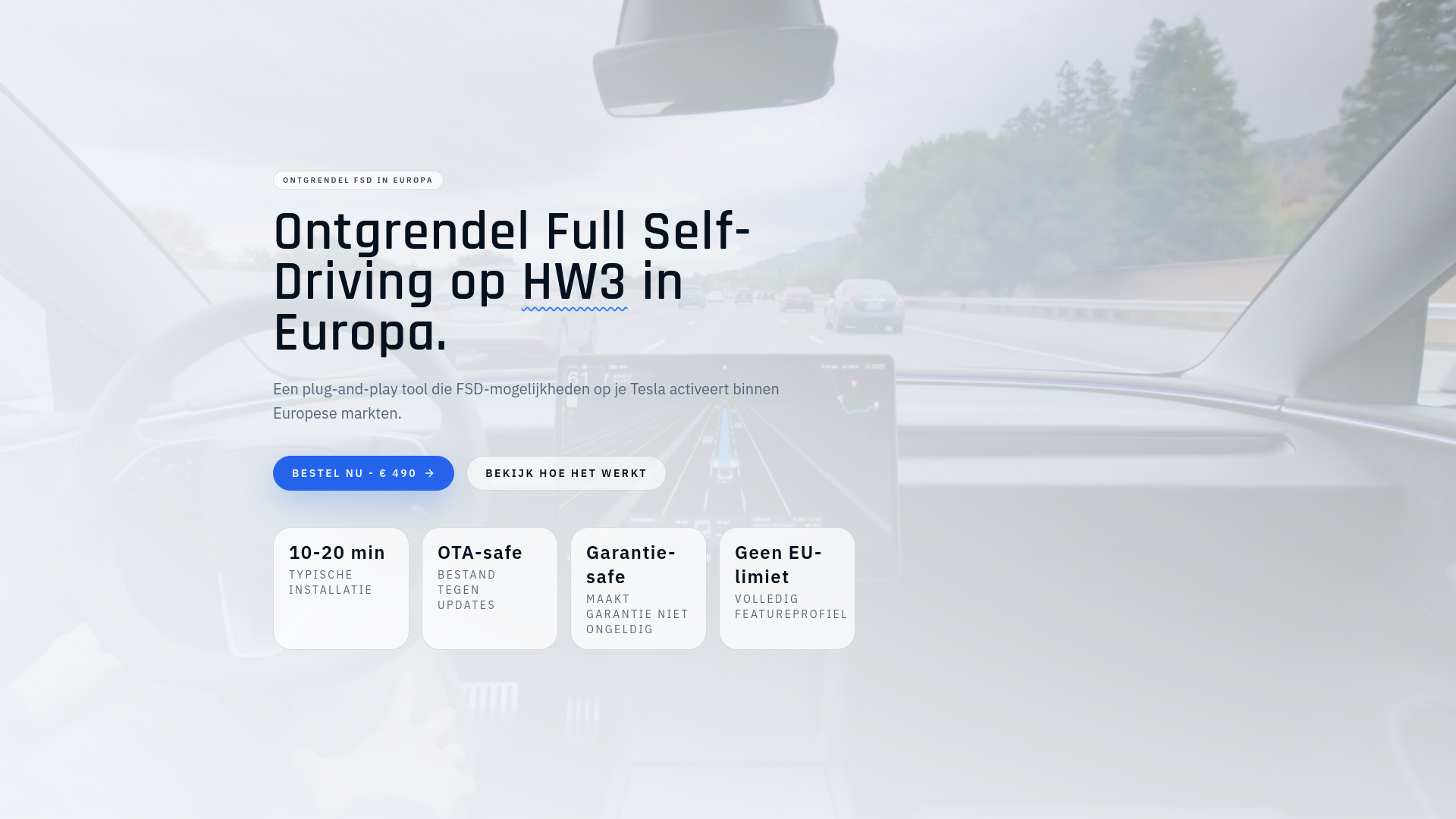 website screenshot of https://fsdnederland.nl/