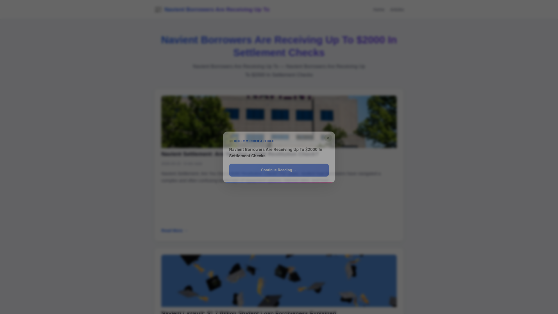 website screenshot of https://navient-borrowers-are-receiving-up-to-2000-in-settlement-c.pages.dev/