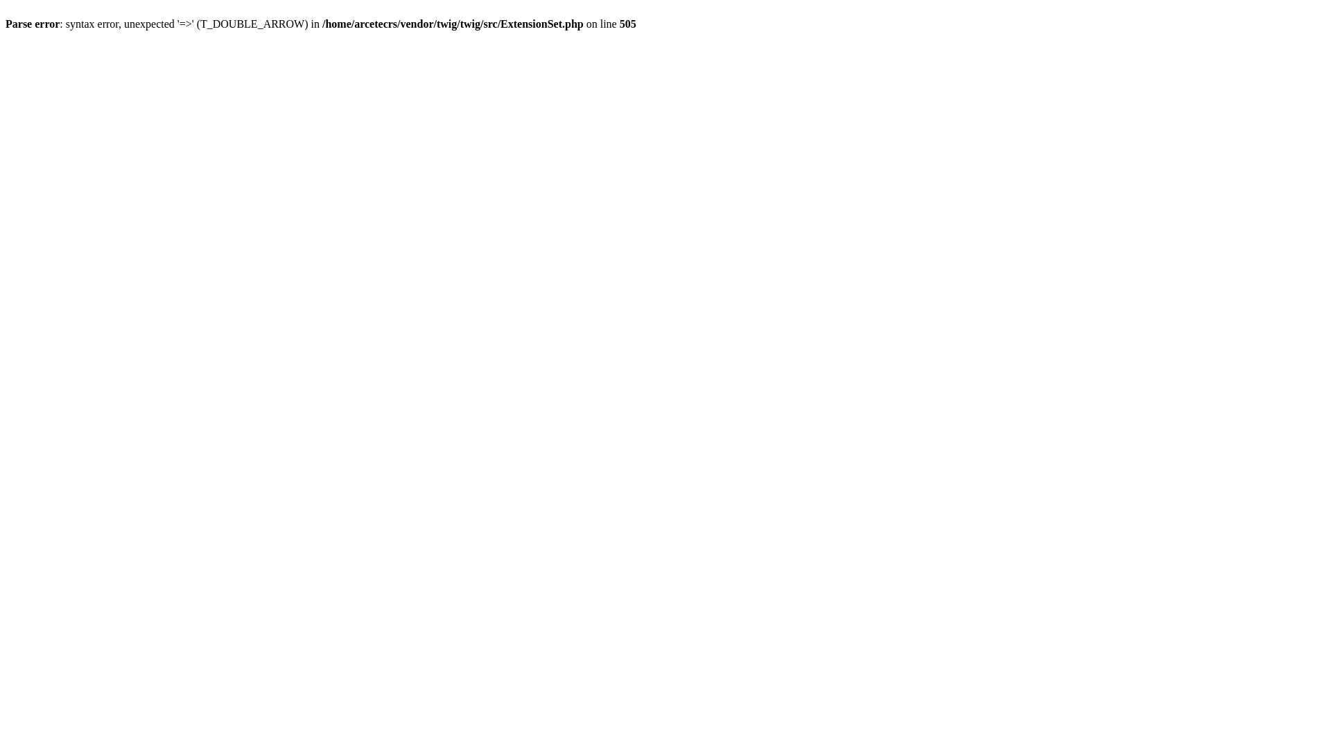 website screenshot of https://arcetecrs.com.br/