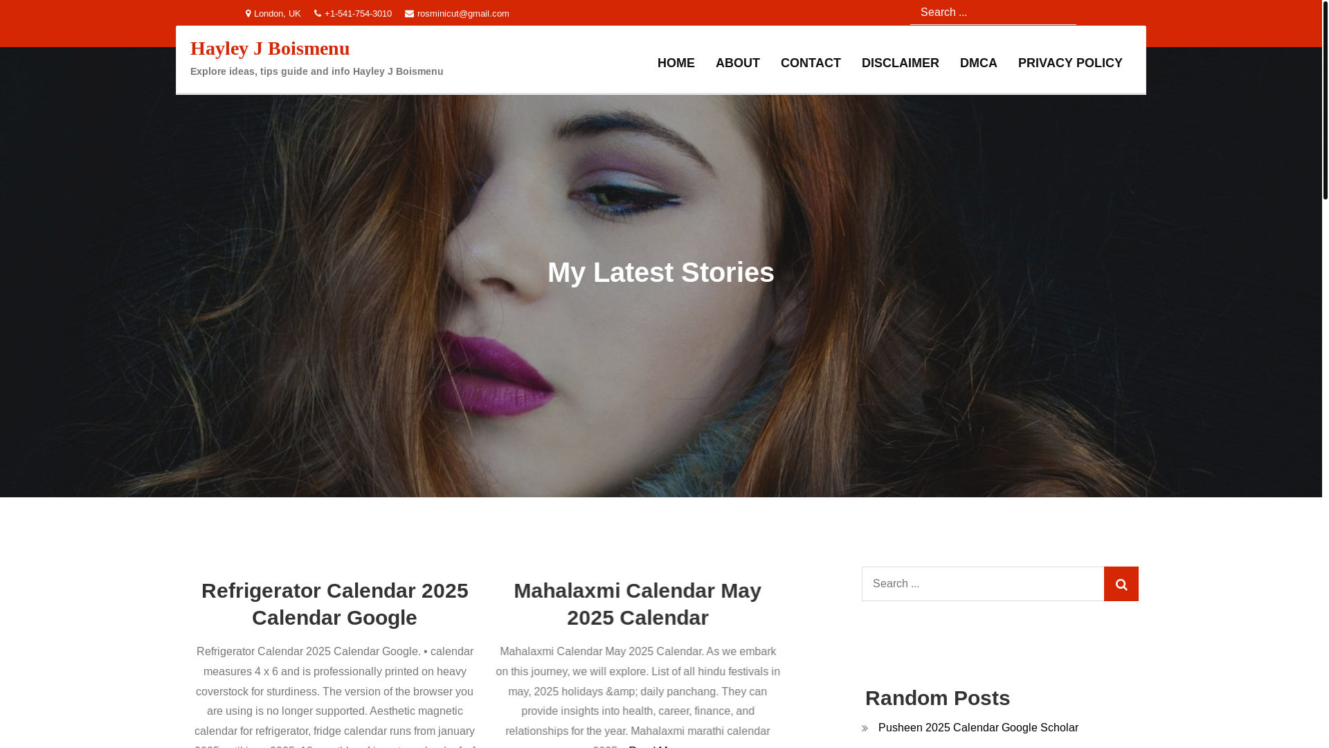 website screenshot of https://hayleyjboismenu.pages.dev/
