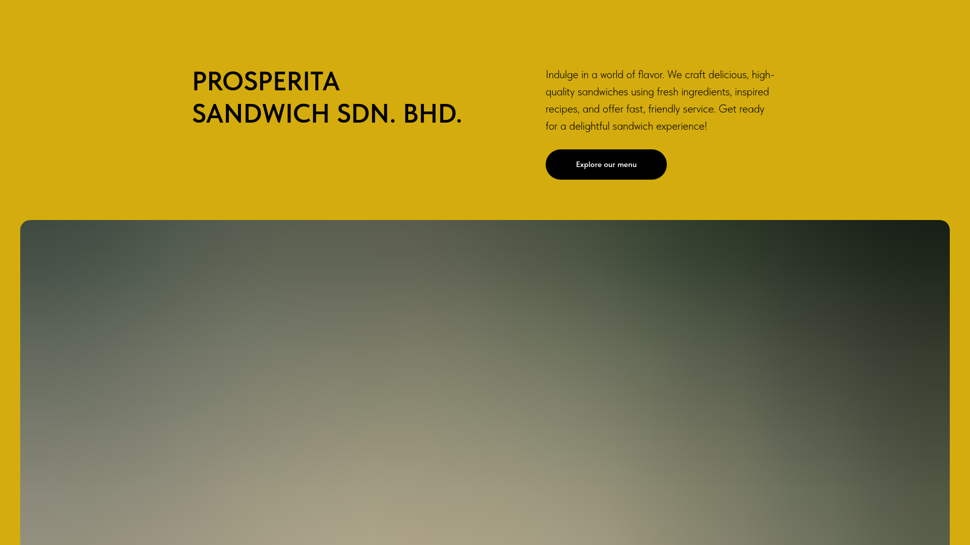 website screenshot of https://prosperitasandwich.com/
