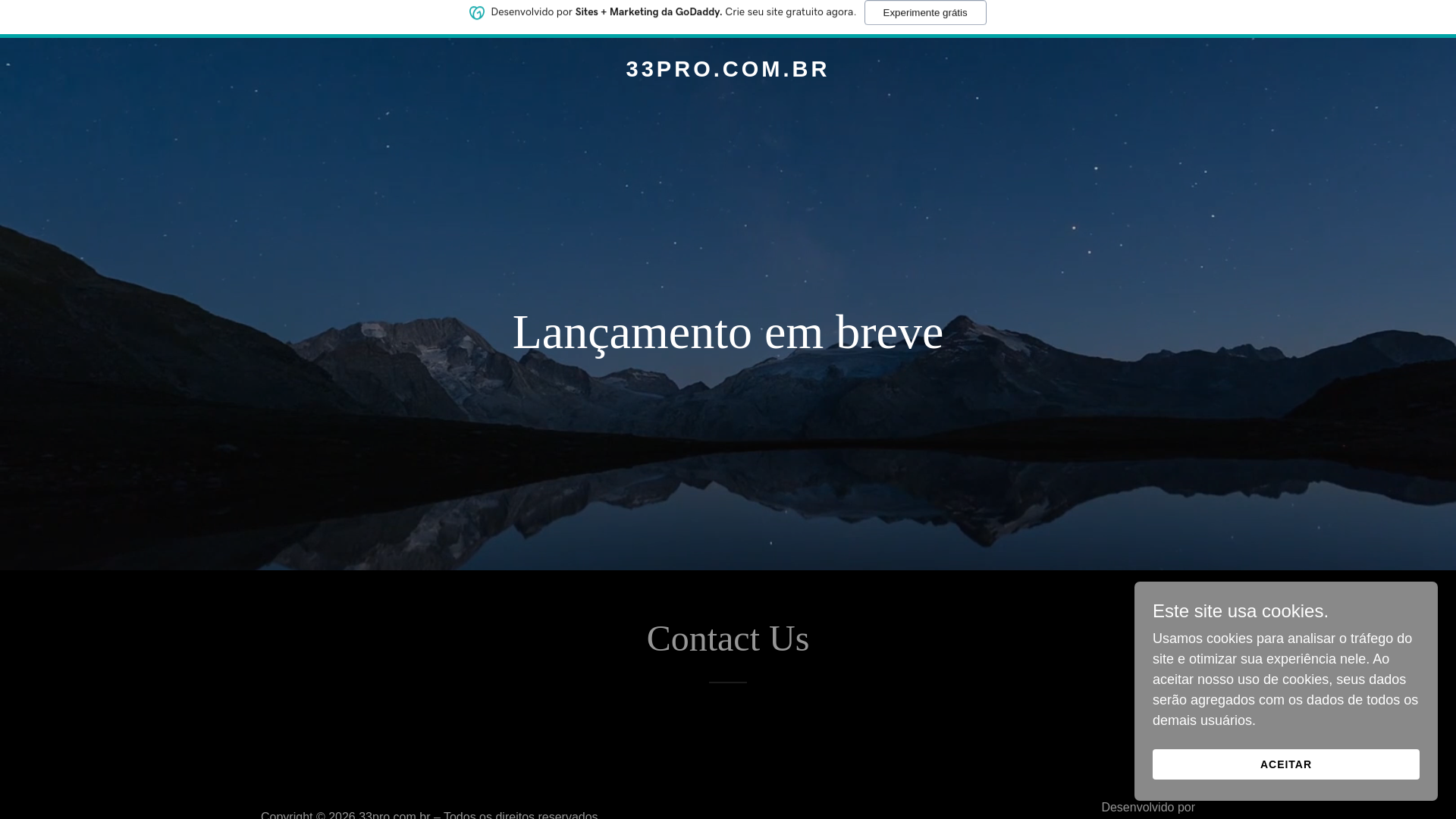 website screenshot of https://33pro.com.br/