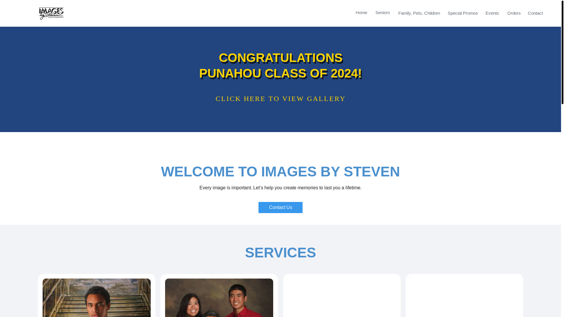 website screenshot of https://imagesbysteven-website.pages.dev/