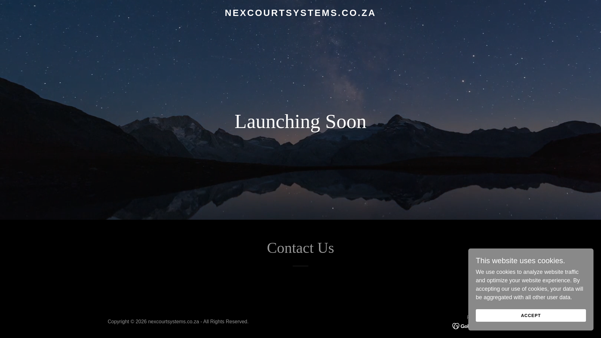 website screenshot of https://nexcourtsystems.co.za/