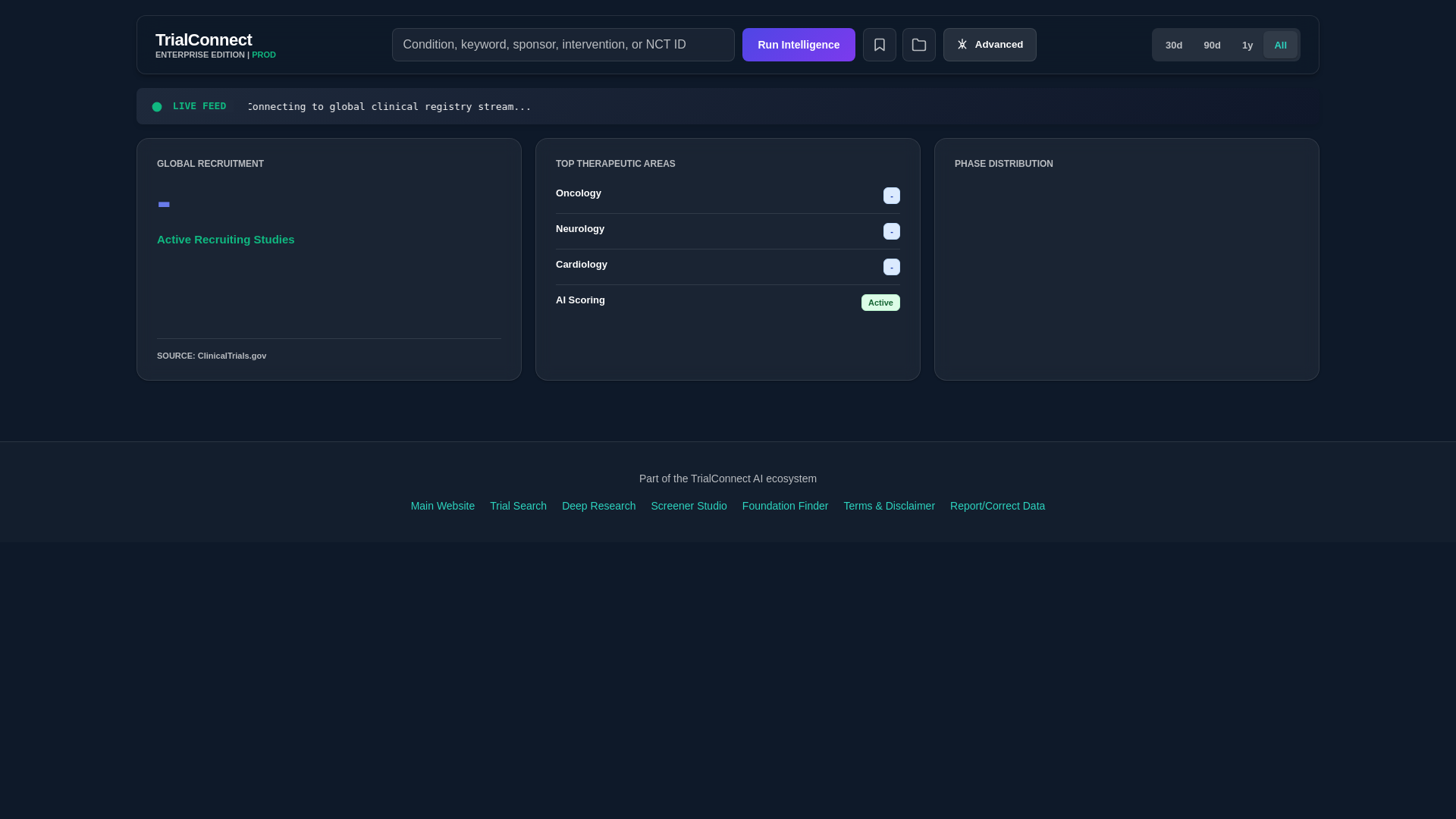 website screenshot of https://trialconnect-deep-search-dev.pages.dev/