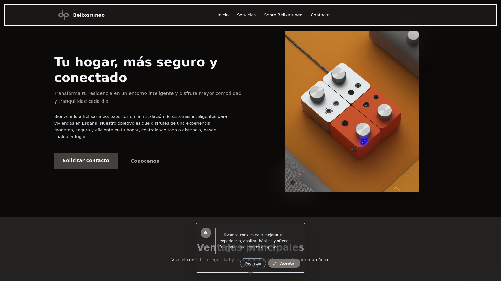 website screenshot of https://belixaruneo.com/