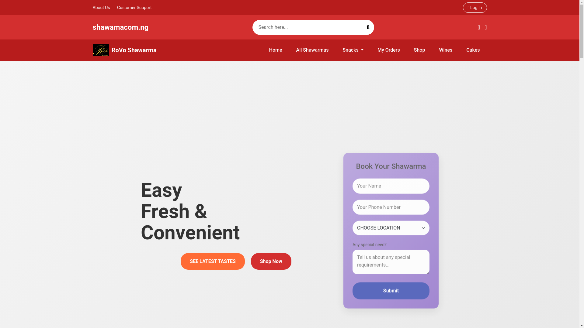 website screenshot of https://rovostore.pages.dev/