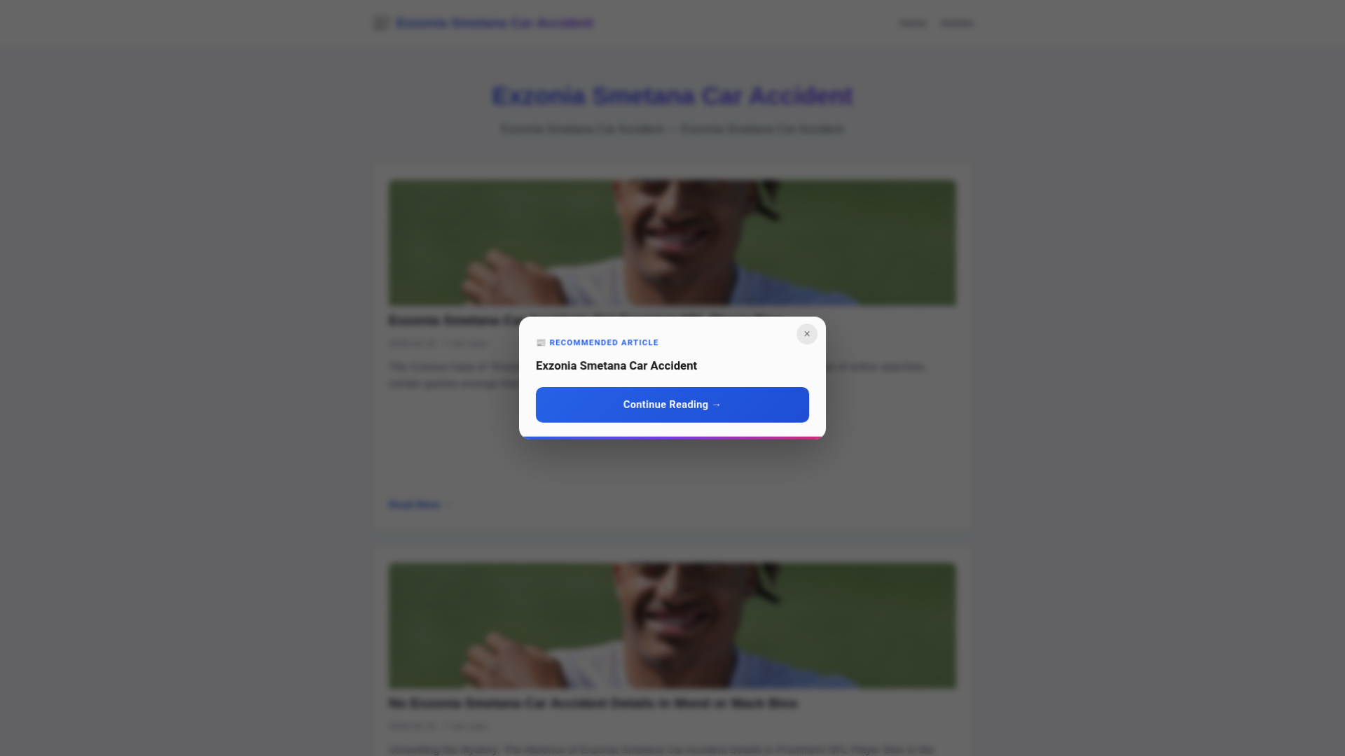 website screenshot of https://exzonia-smetana-car-accident.pages.dev/