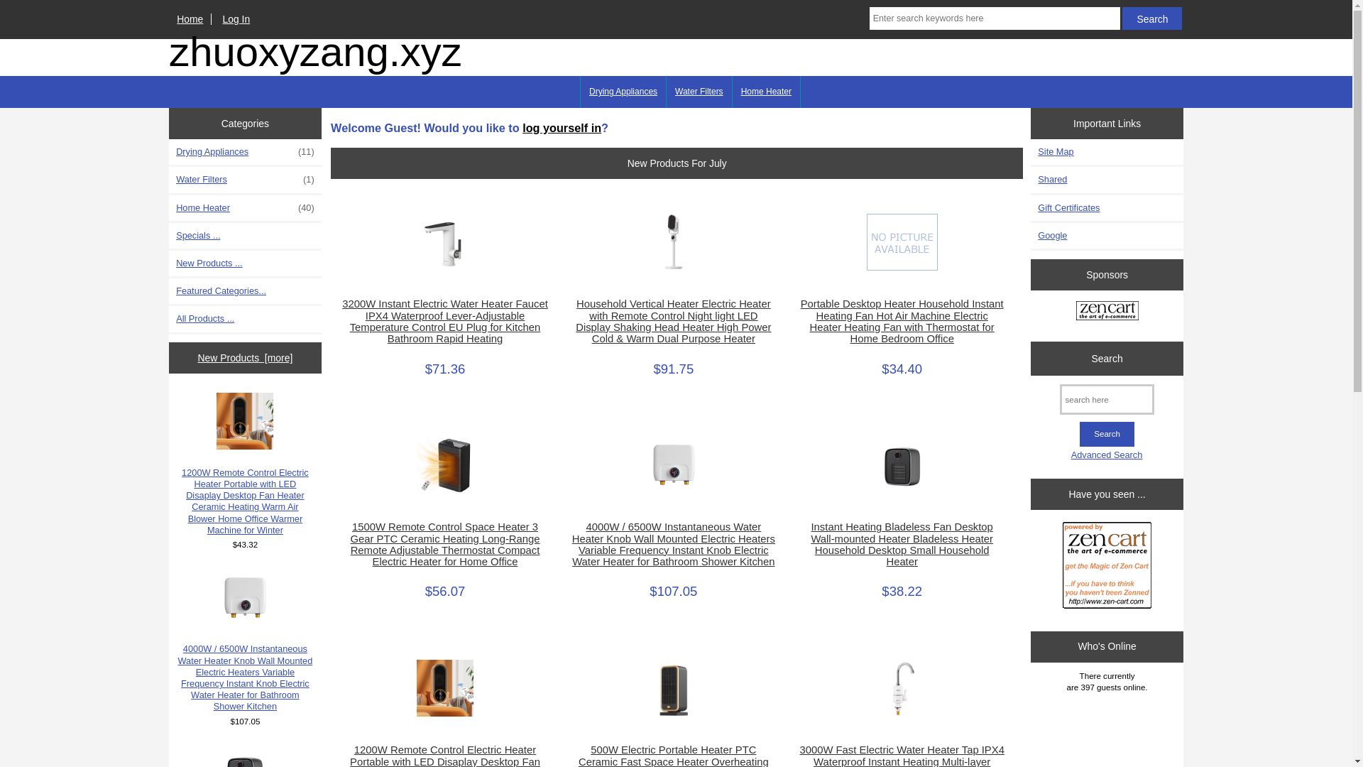 website screenshot of https://zhuoxyzang.xyz/