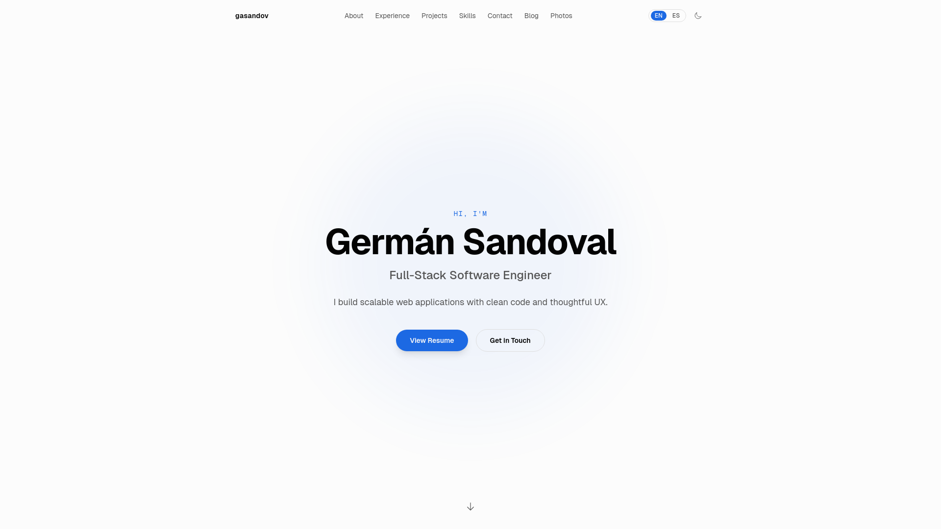 website screenshot of https://gasandov.com/