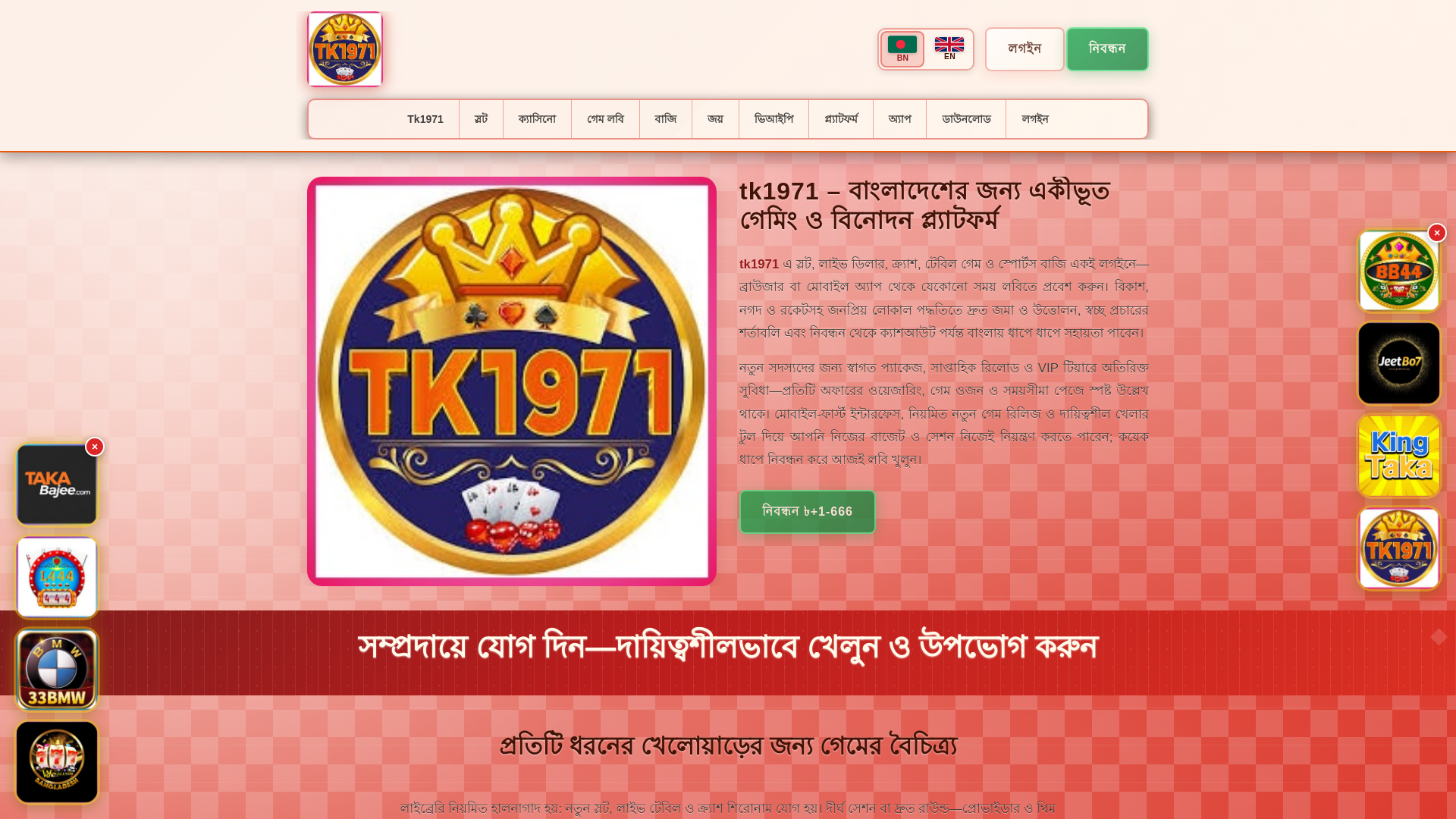 website screenshot of https://tk1971tin.com/