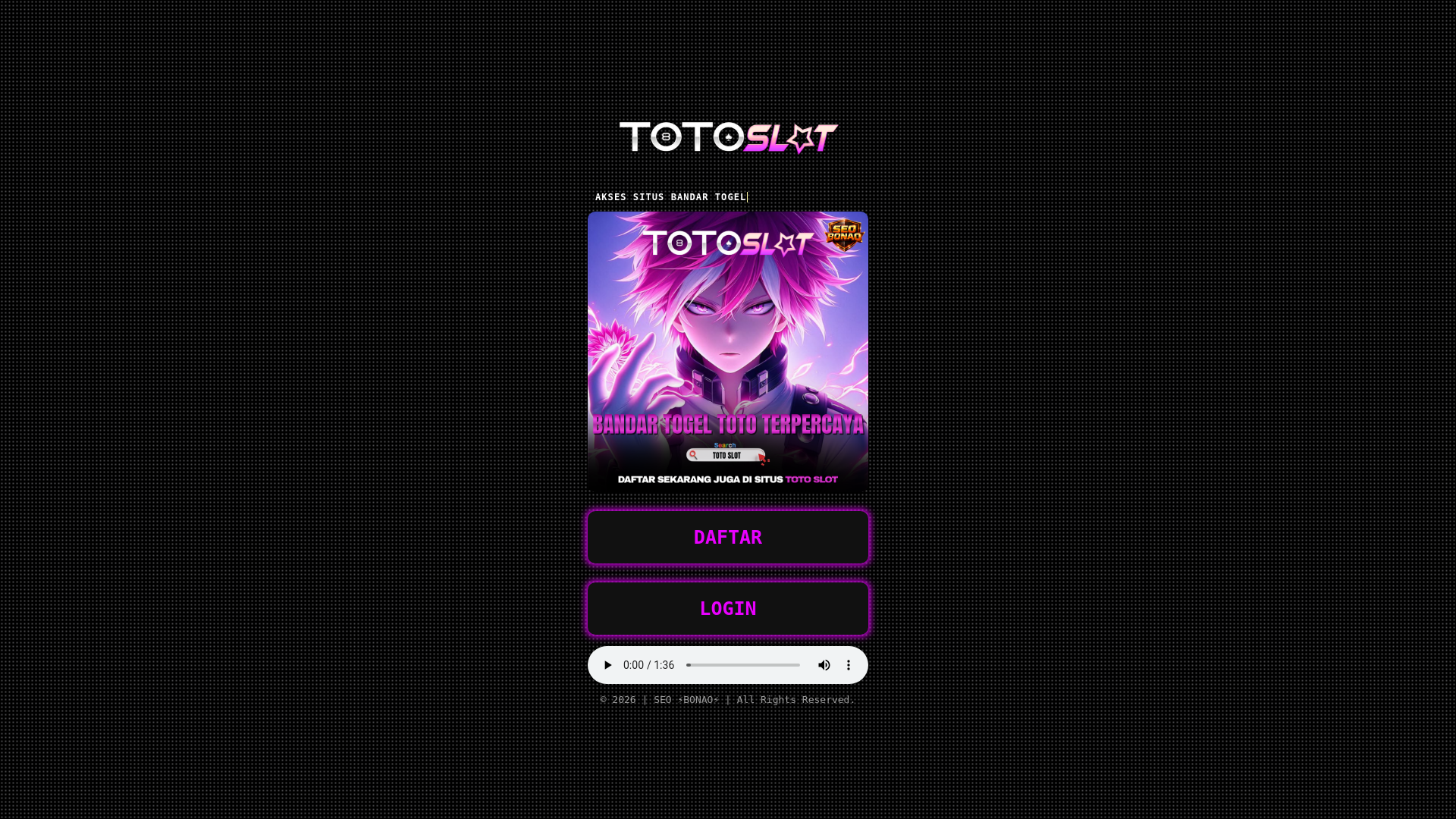 website screenshot of https://totoslotrank1.pages.dev/