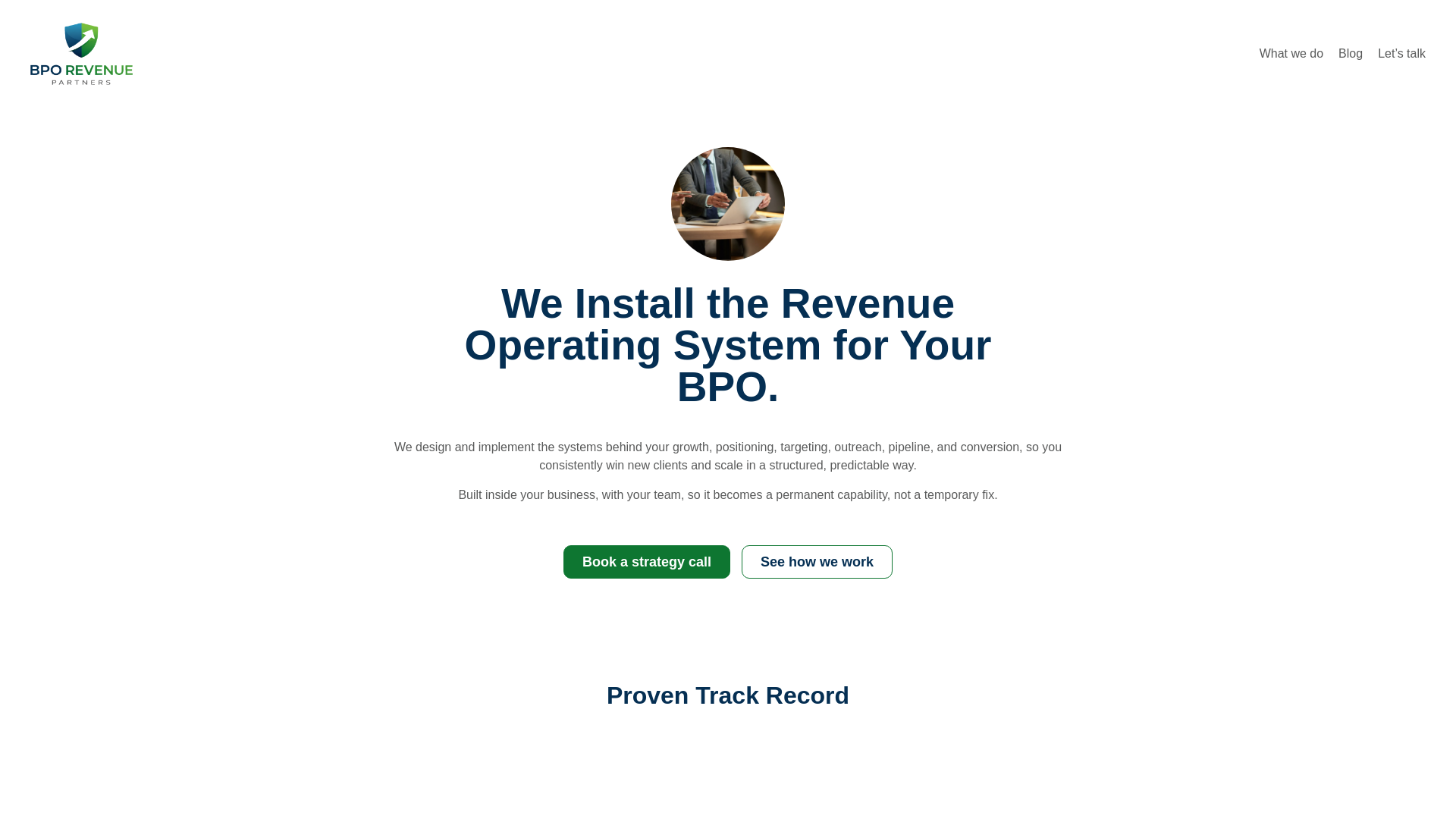 website screenshot of https://trybporevenuepartners.com/