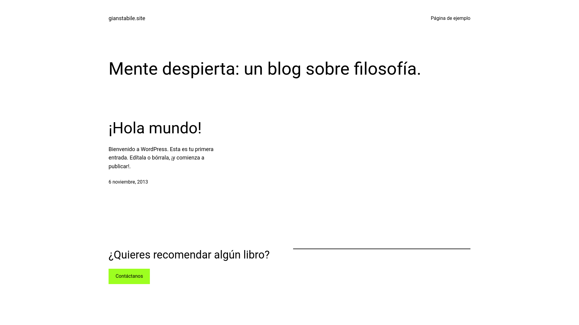 website screenshot of https://gianstabile.site