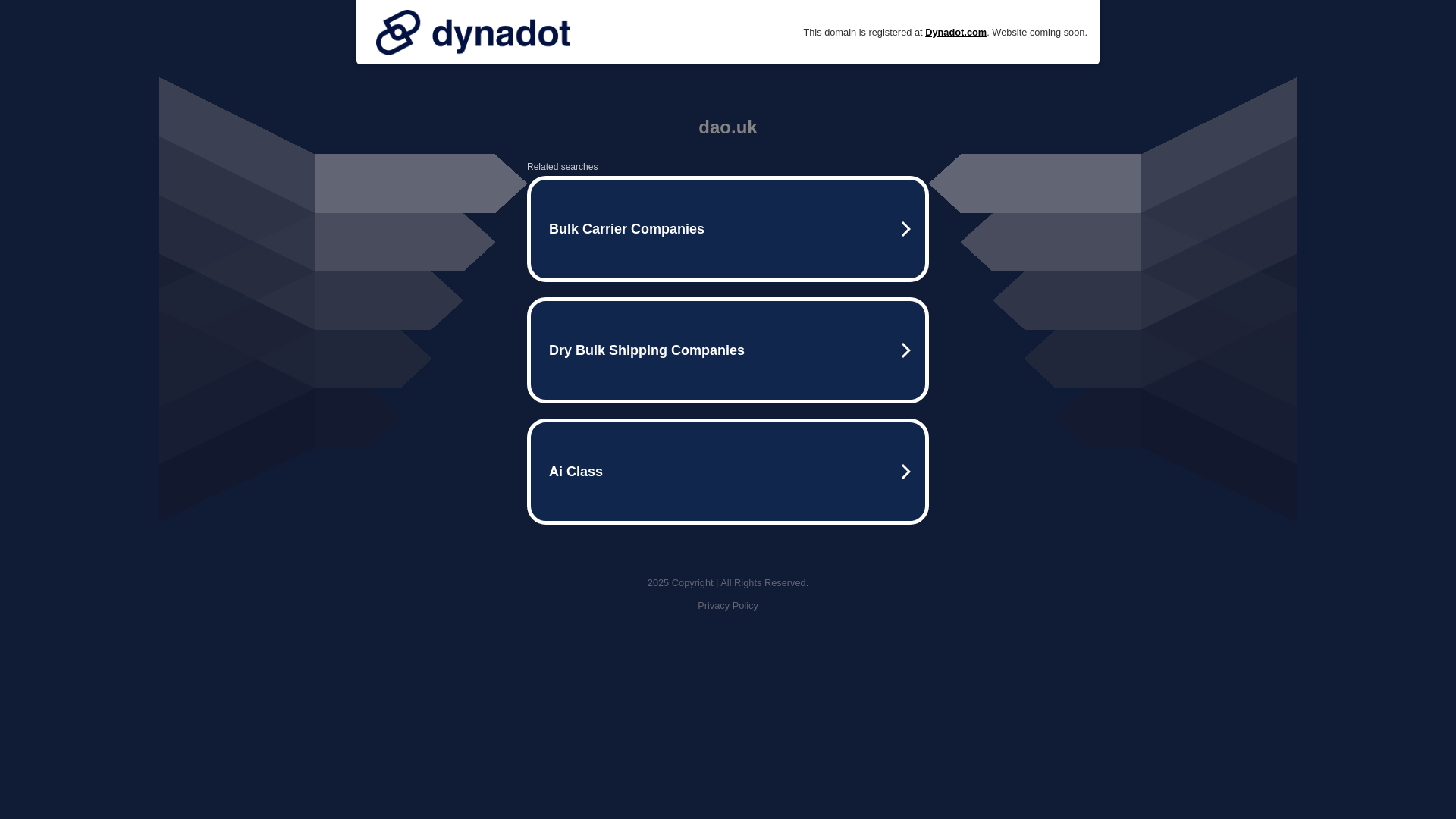 website screenshot of https://www.ftp.dao.uk