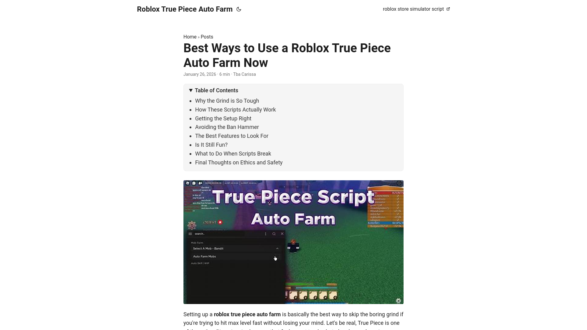 website screenshot of https://roblox-true-piece-auto-farm.pages.dev/