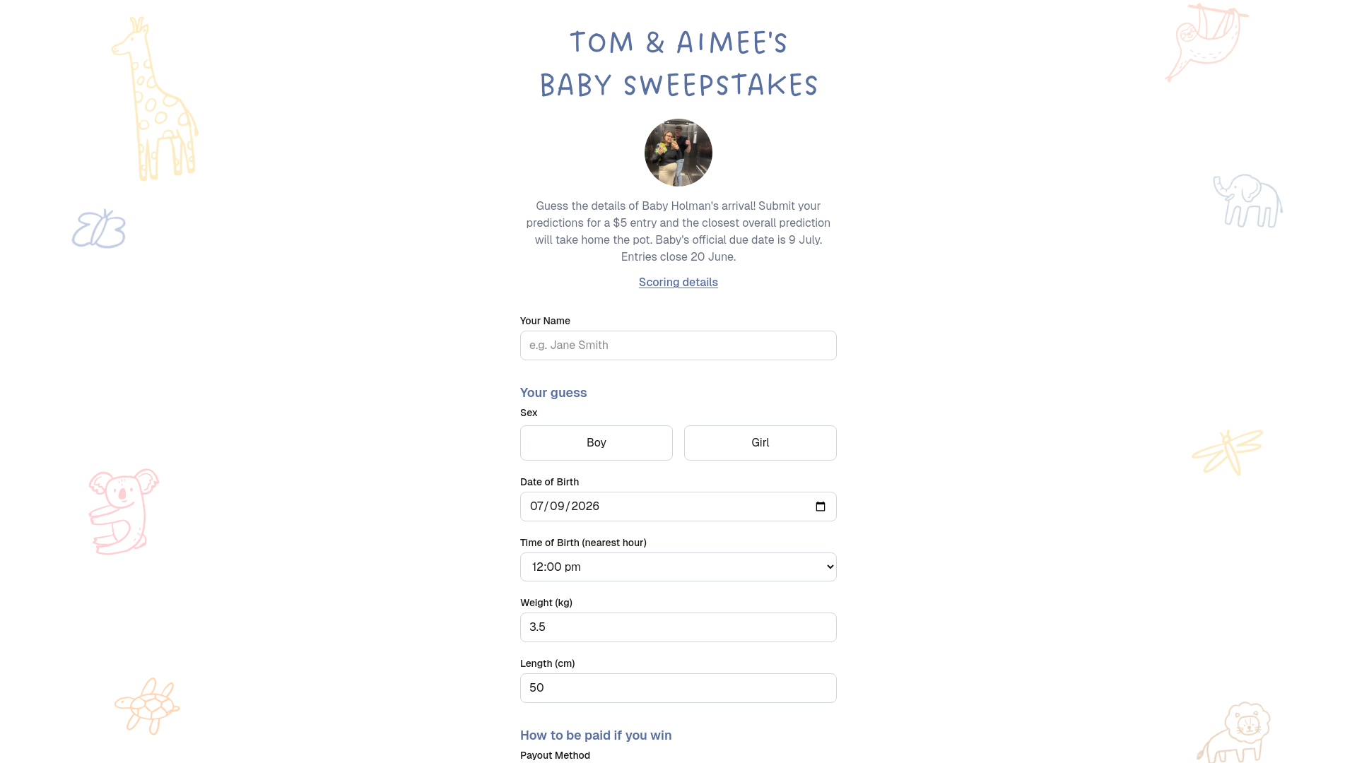 website screenshot of https://holman.fun/