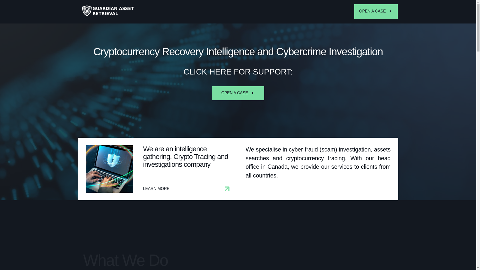 website screenshot of https://guardianassetretrieval.com/