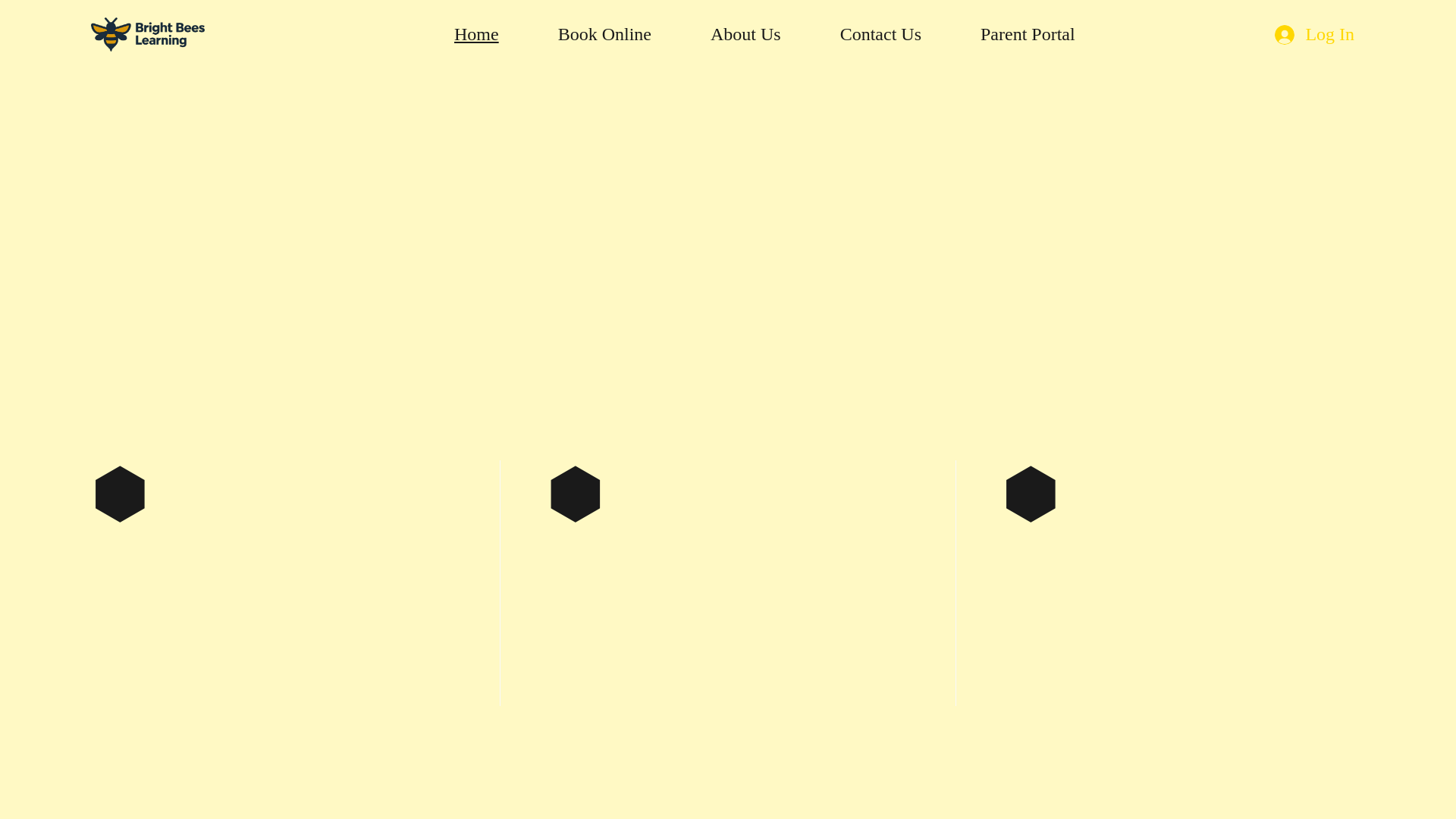website screenshot of https://learningbrightbees.net/
