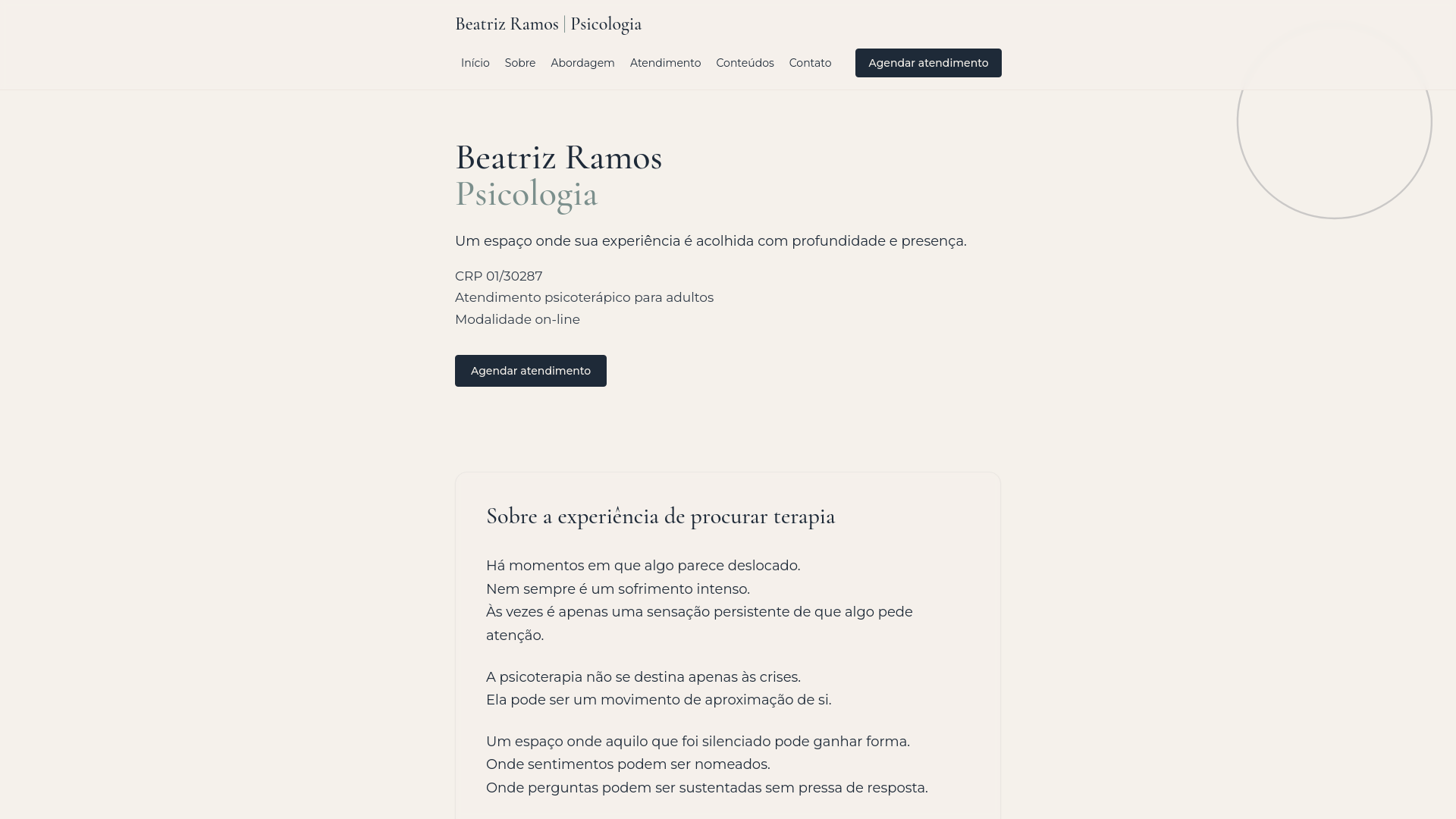 website screenshot of https://beatriz-site.pages.dev/