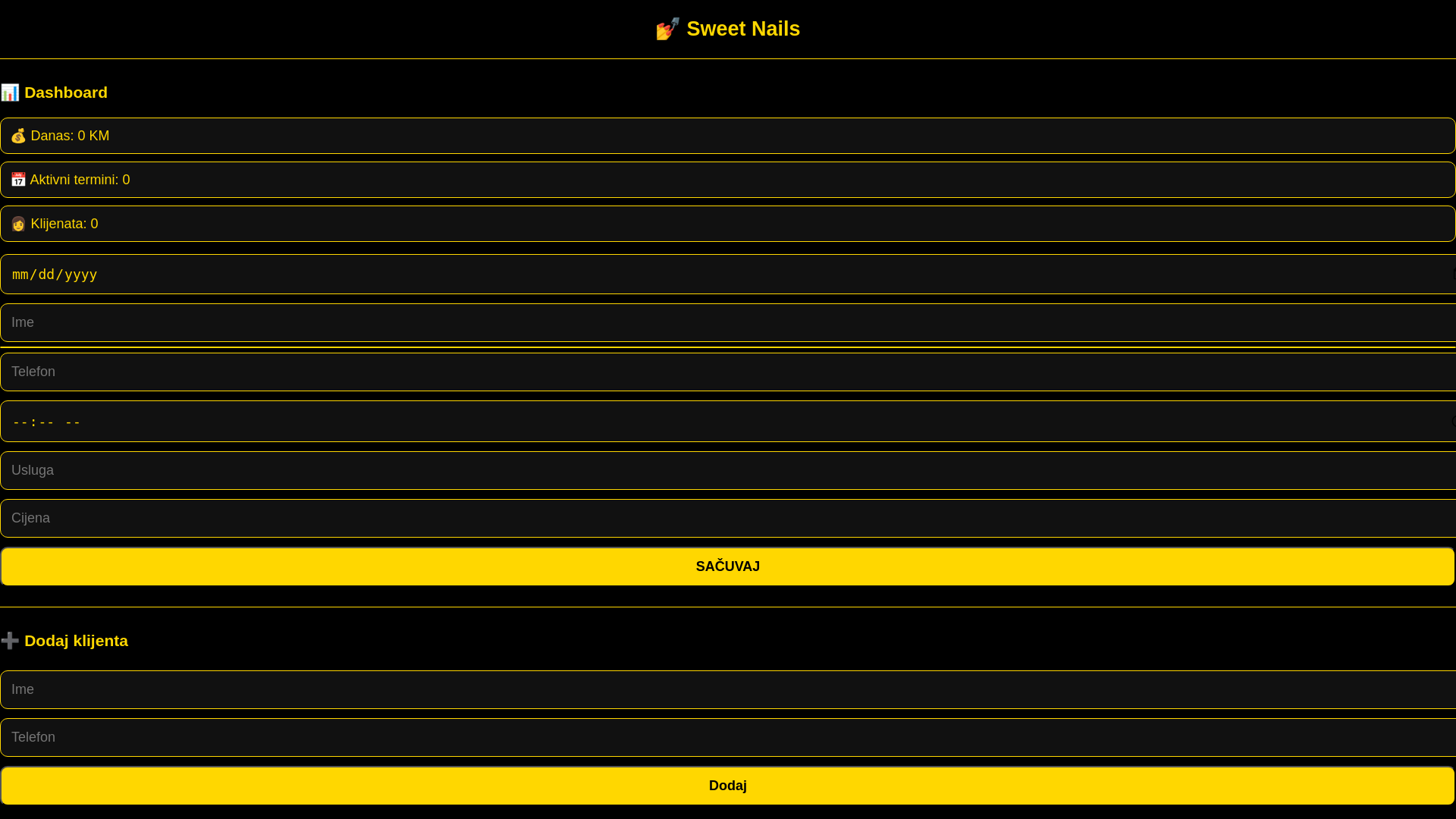 website screenshot of https://sweetnails.pages.dev/