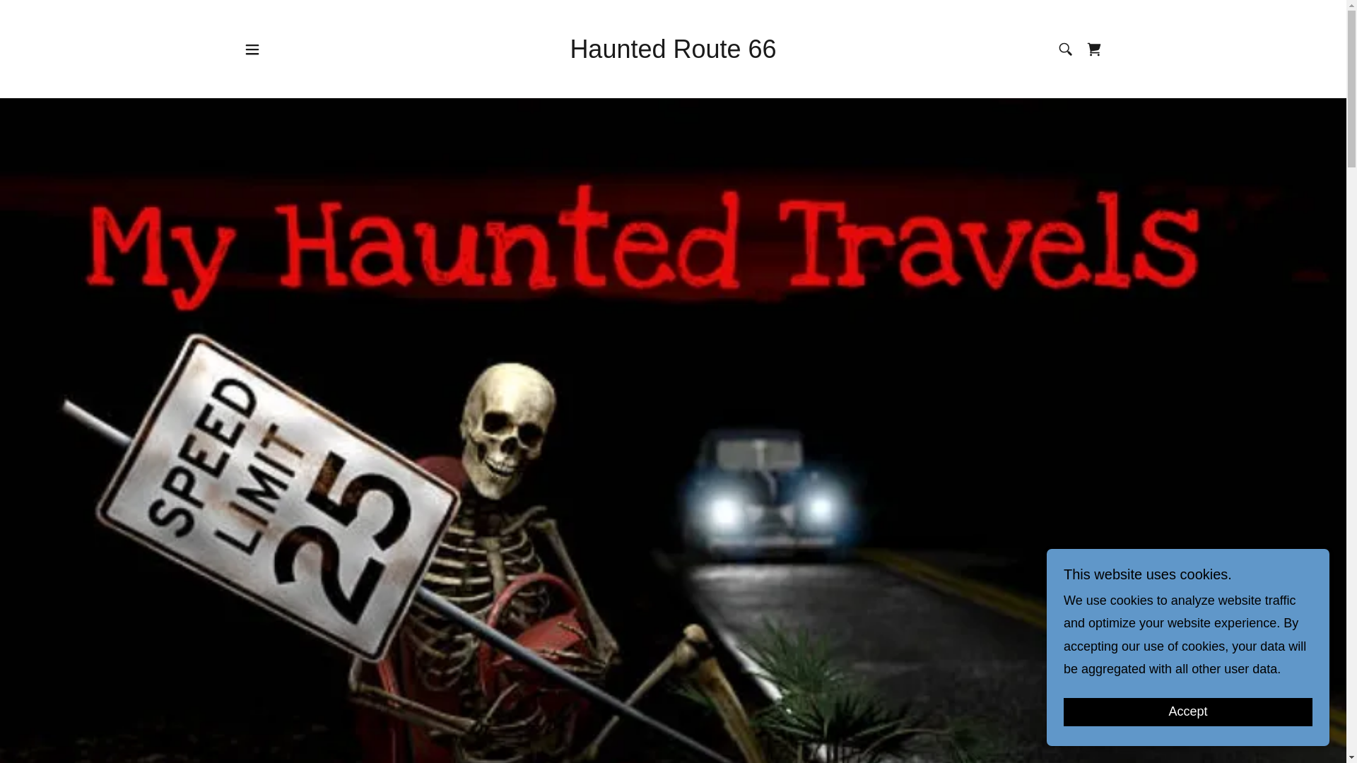 website screenshot of https://thehauntedroute66.com/