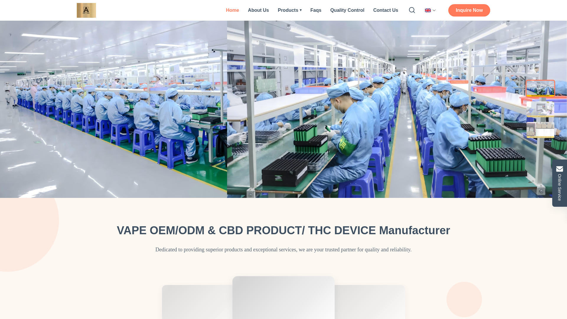 website screenshot of https://abt-vape.com/