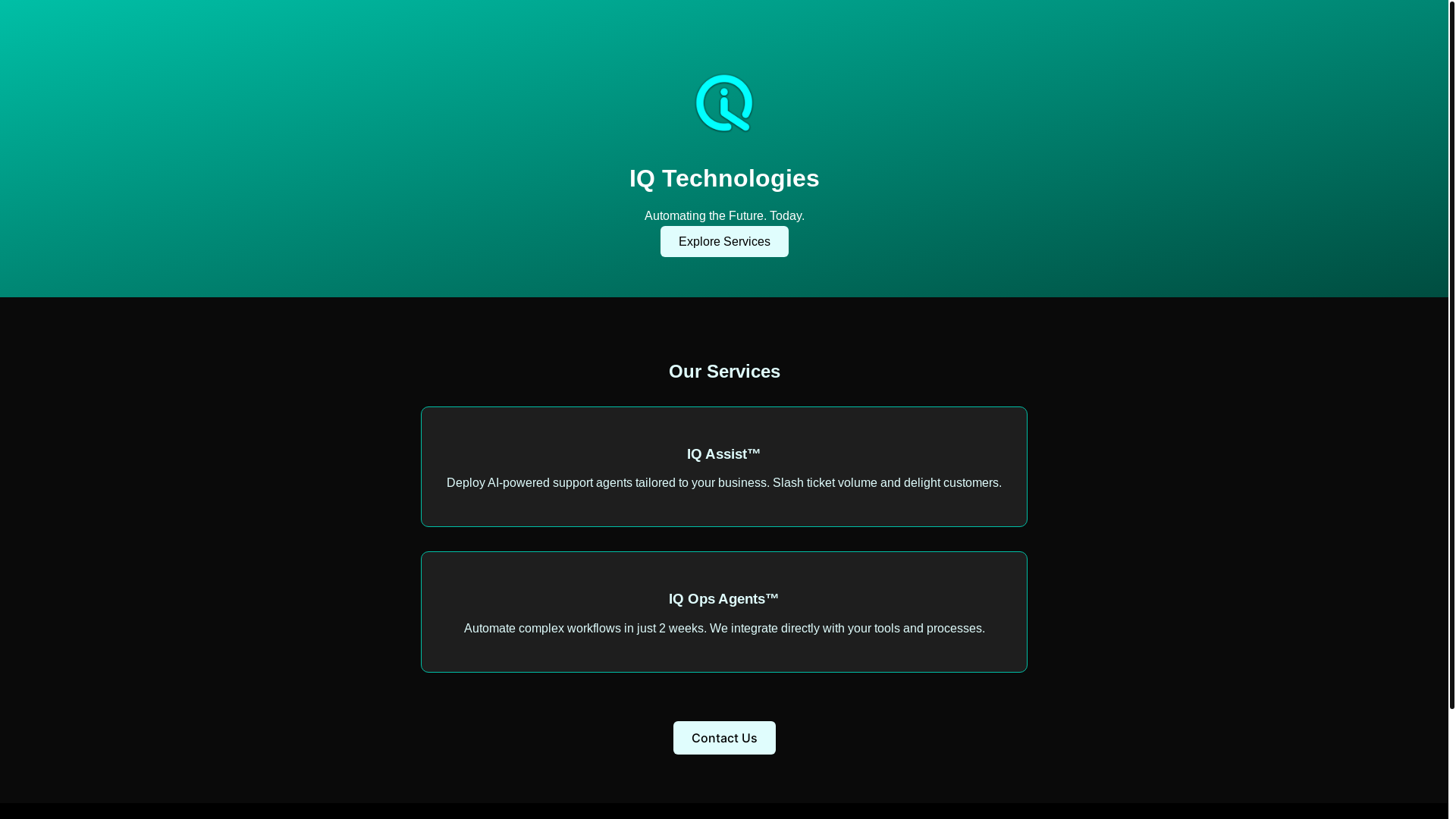 website screenshot of https://iqtechnologies.pages.dev/
