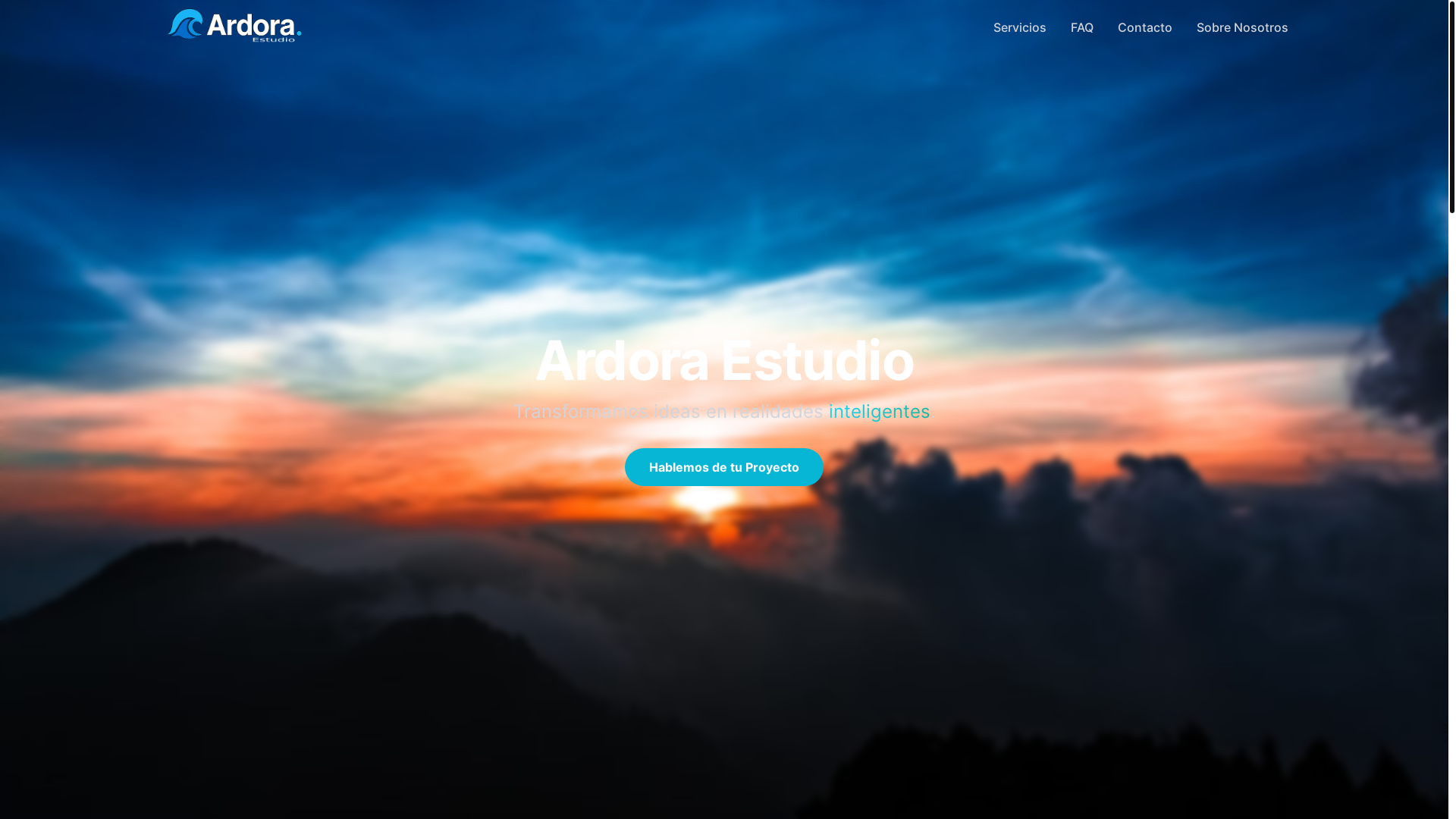 website screenshot of https://ardoraestudio.com/