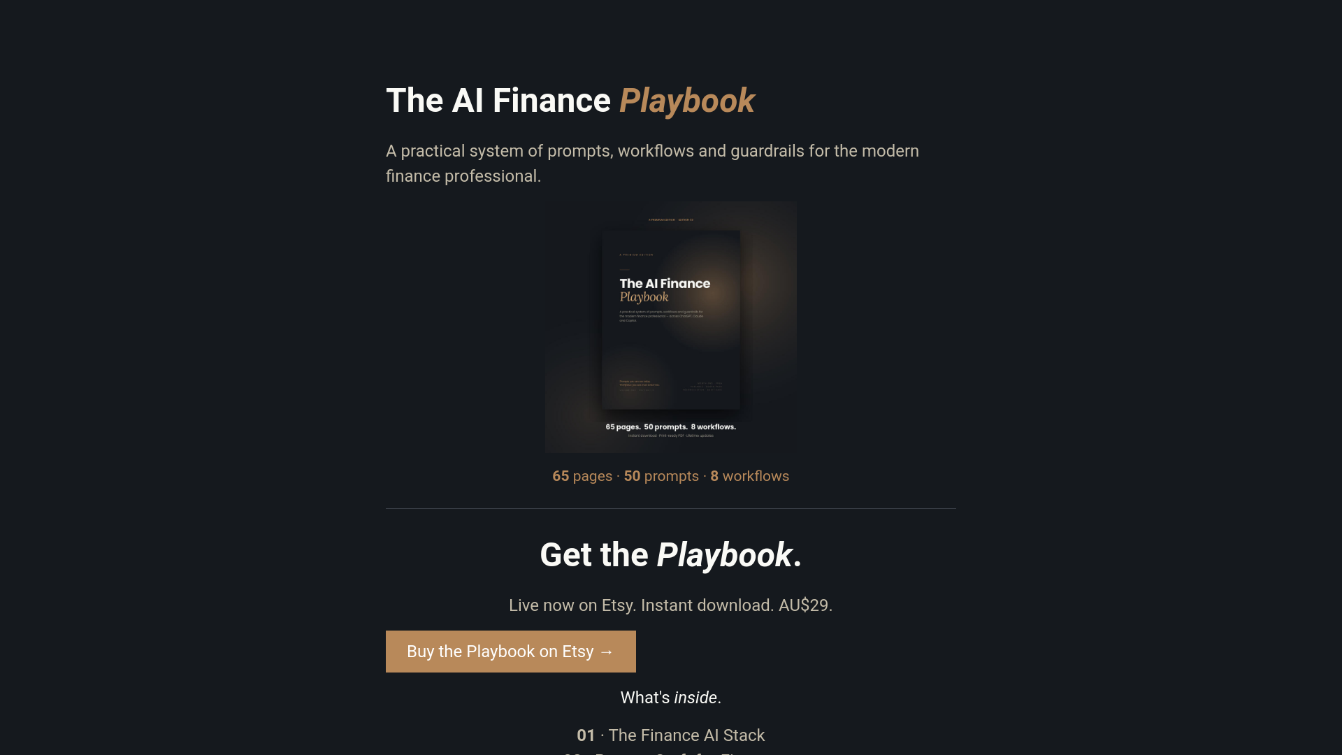 website screenshot of https://financestackstudio.com/