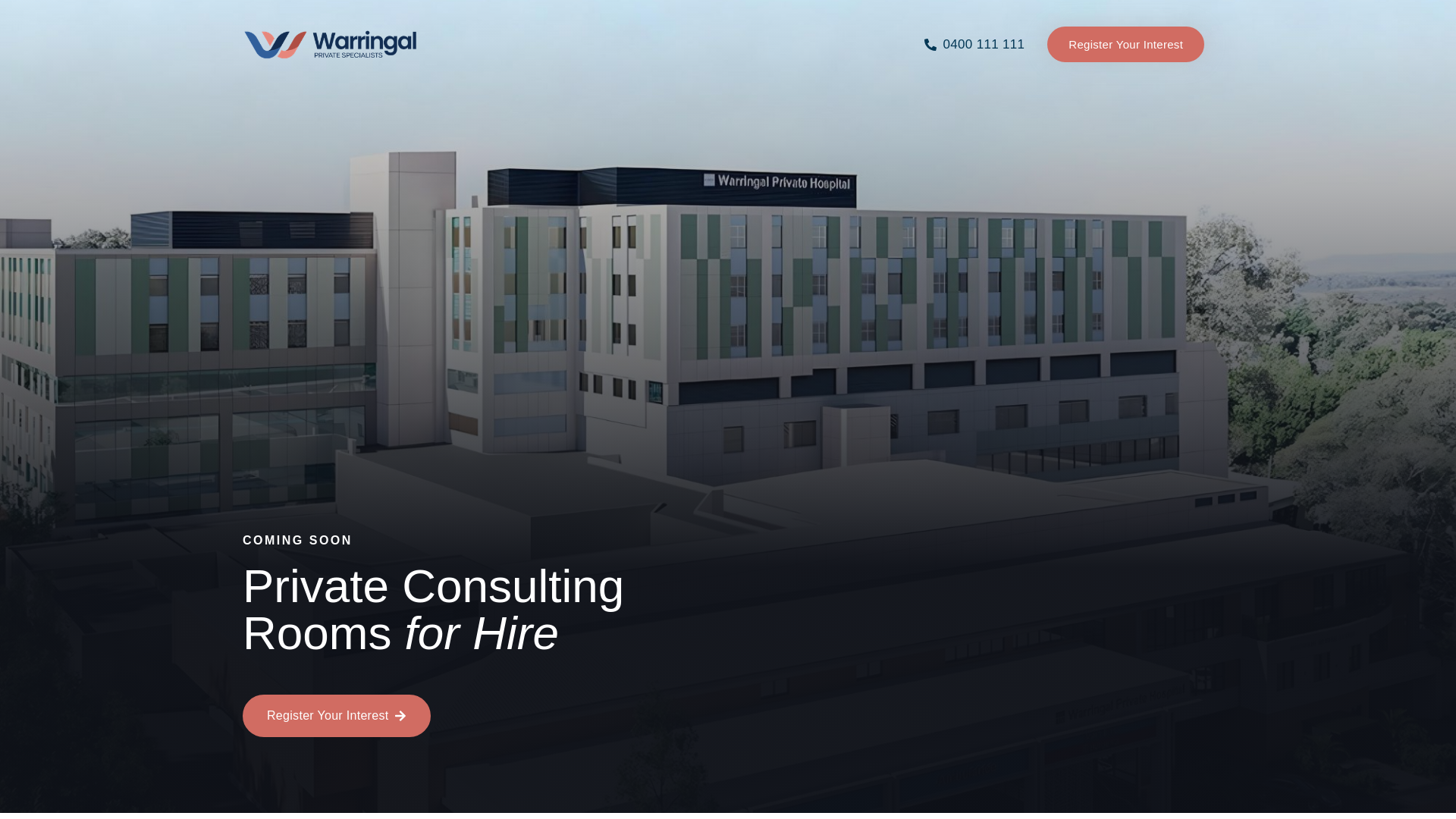 website screenshot of https://warringalprivatespecialists.com.au/