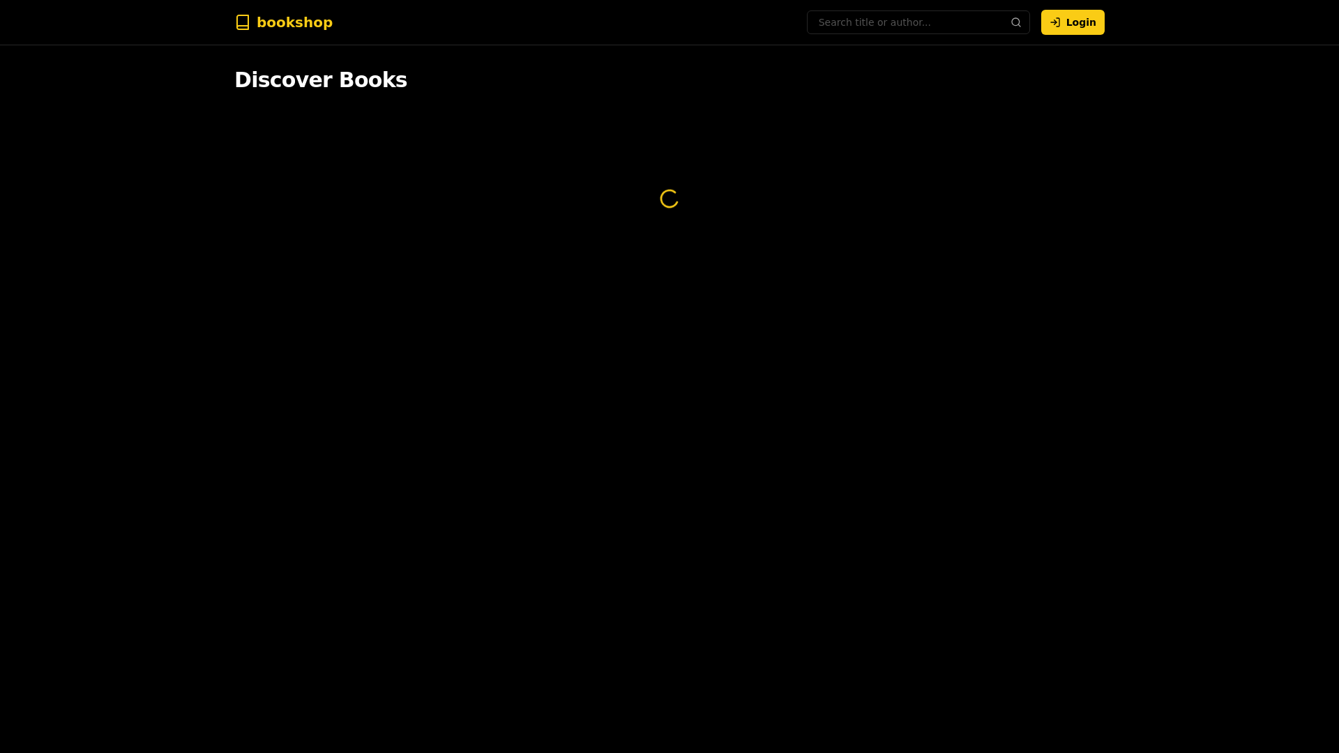 website screenshot of https://bookshop-6f3kqv.pages.dev/