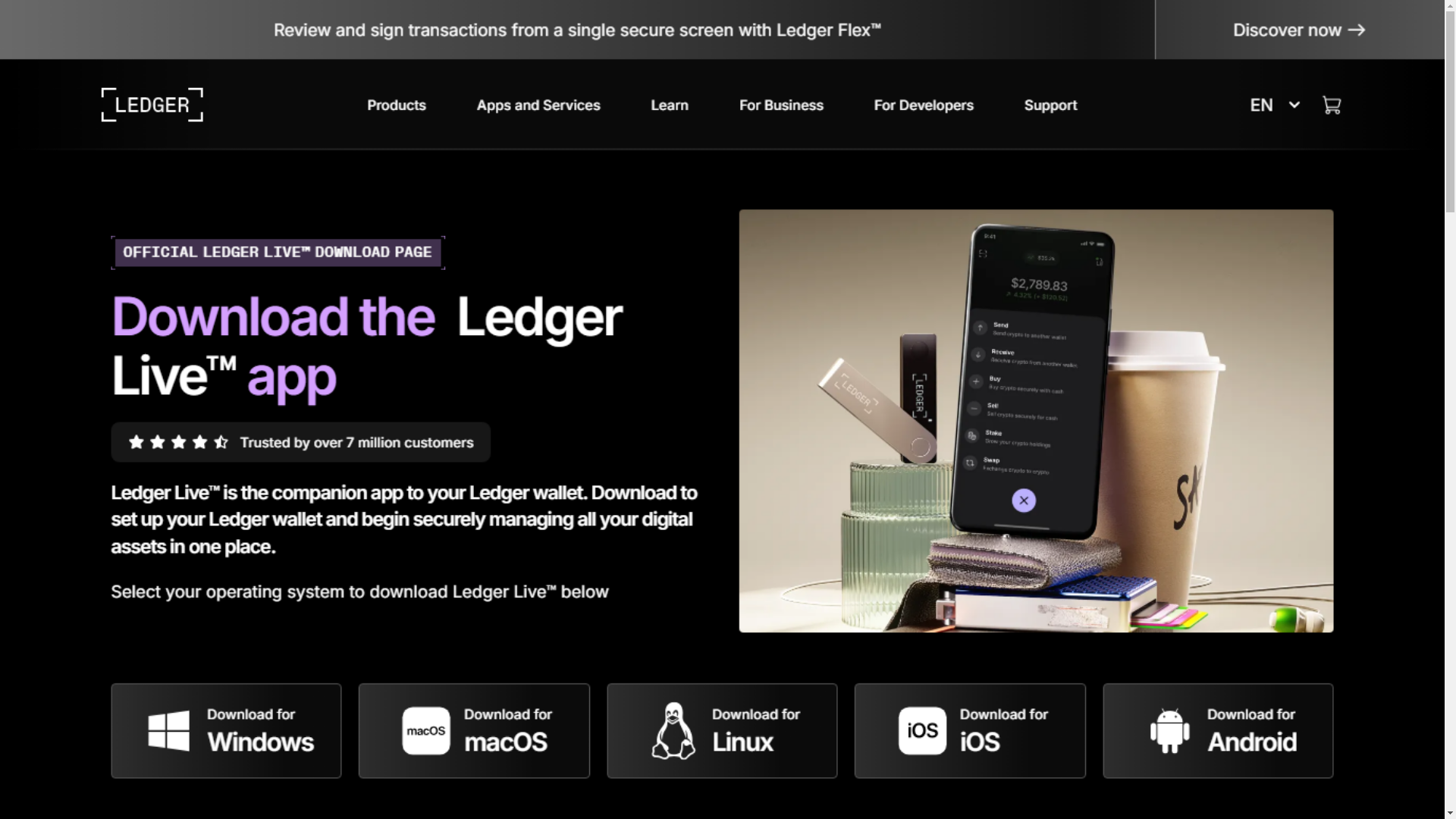 website screenshot of https://welcome-ledger-dev.pages.dev/