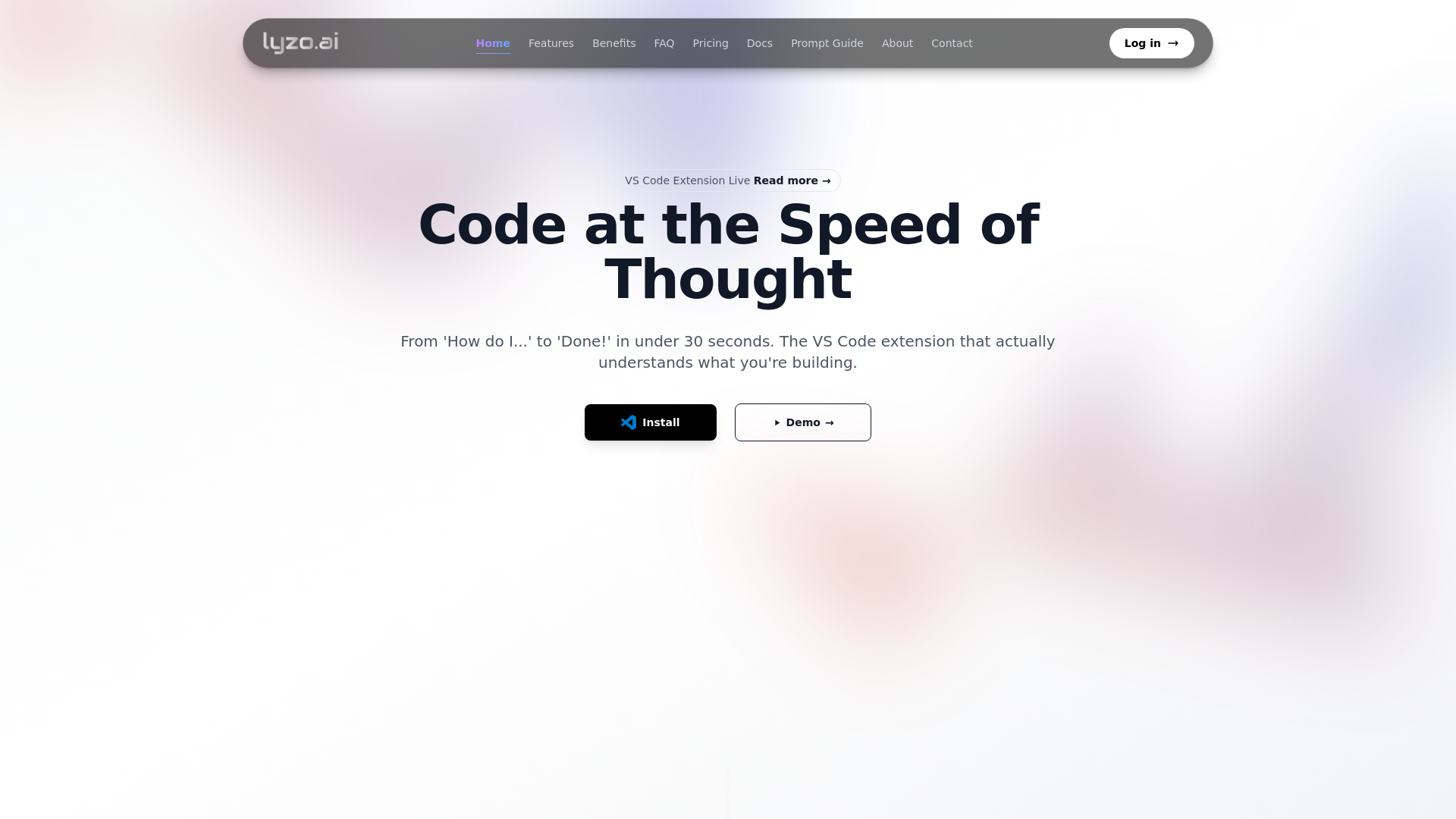 website screenshot of https://lyzo-ai-13j.pages.dev/