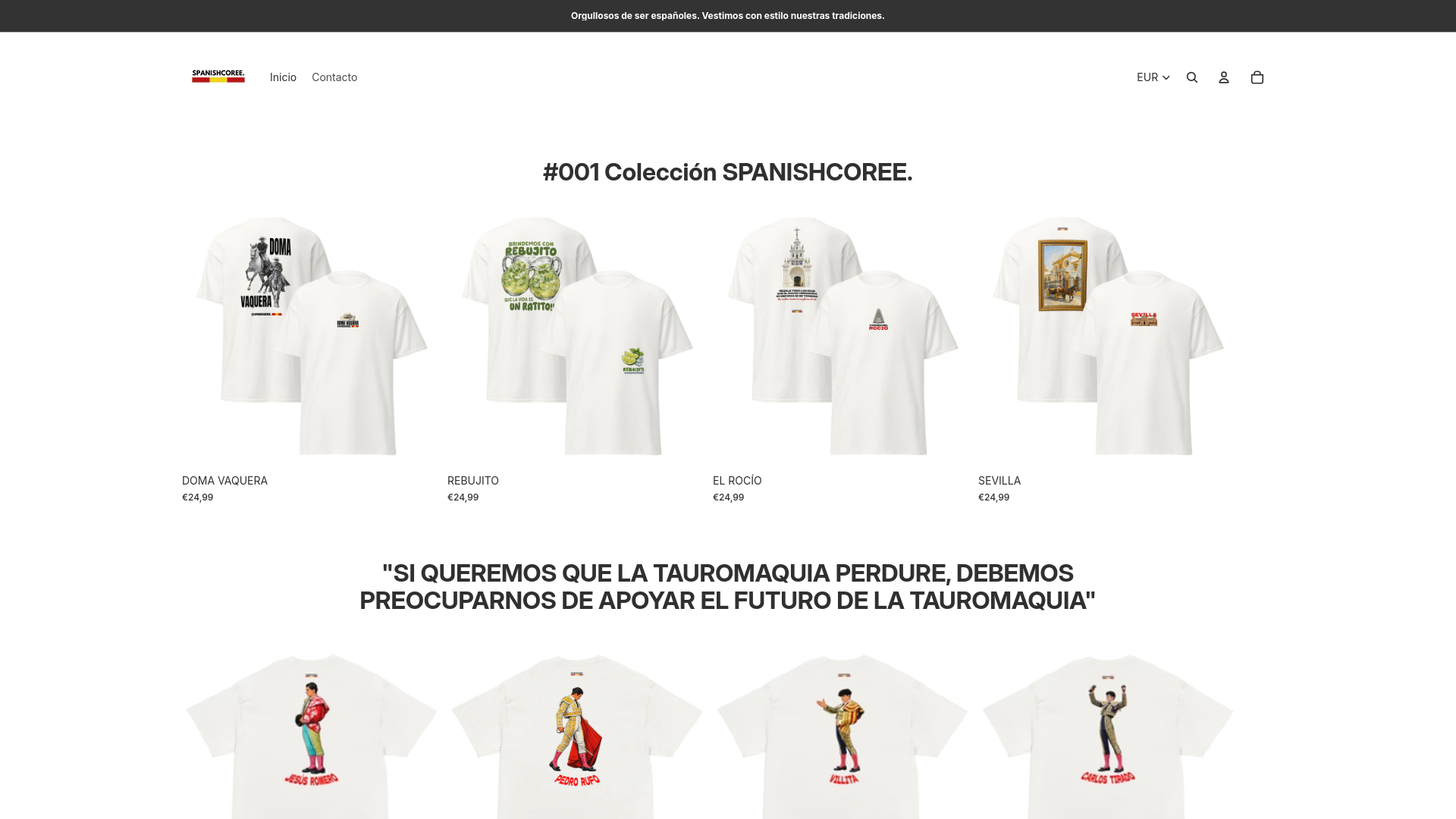 website screenshot of https://spanishcoree.es/