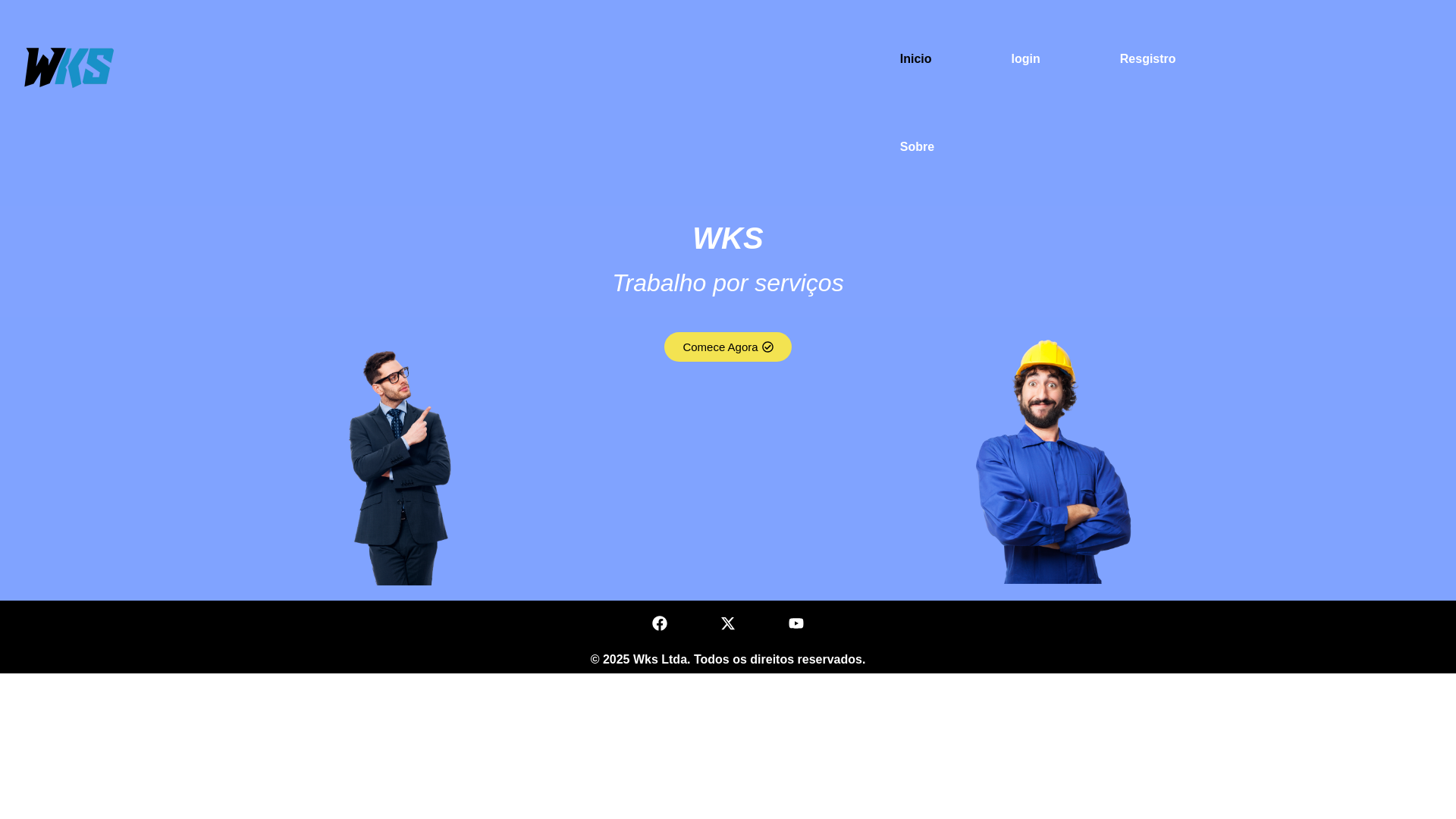 website screenshot of https://trabalhoporservicos.com/