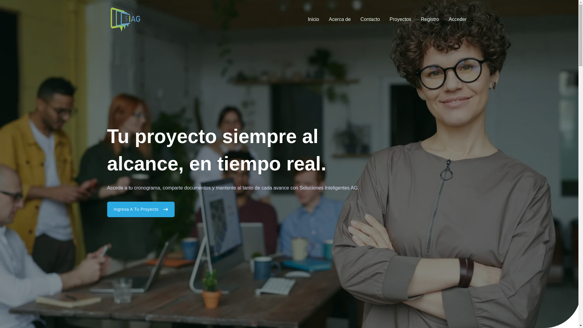 website screenshot of https://siagproyectos.com/
