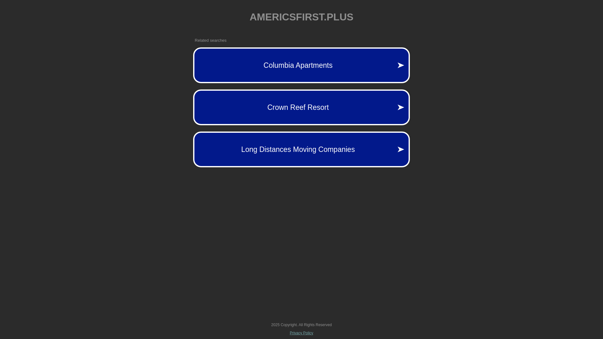 website screenshot of https://americsfirst.plus/