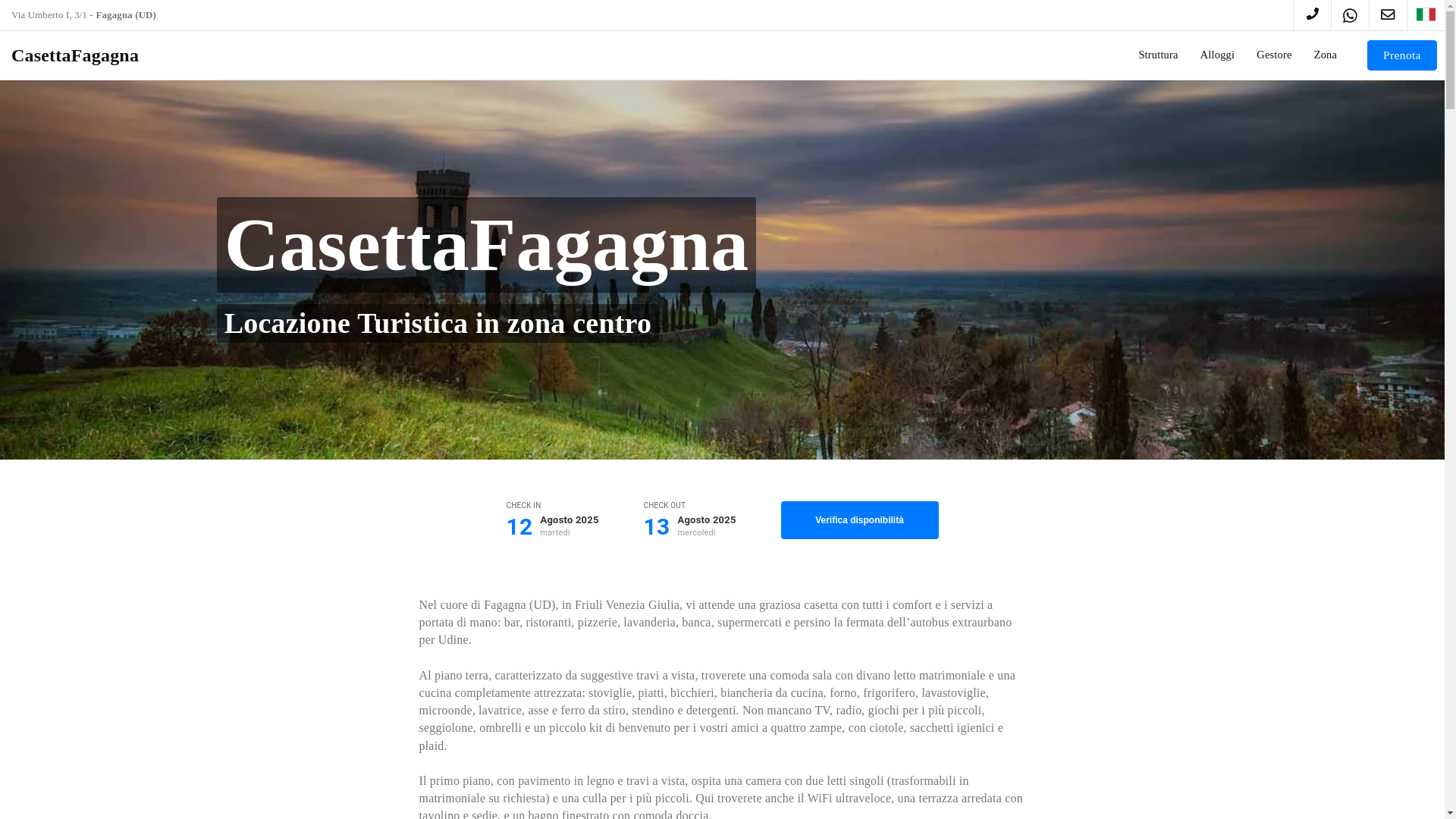 website screenshot of https://officialsitecasettafagagna.it/