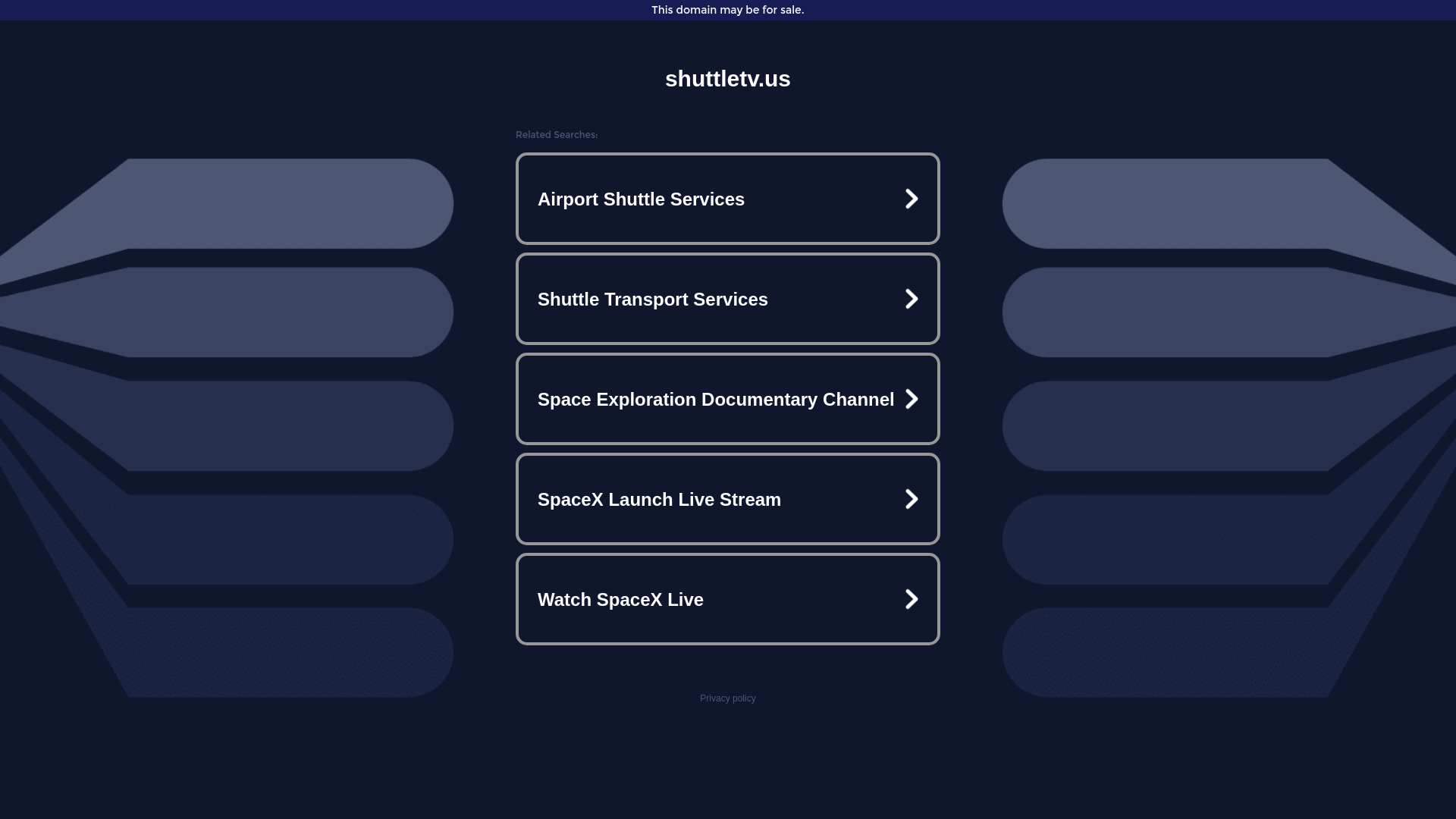 website screenshot of https://shuttletv.us/